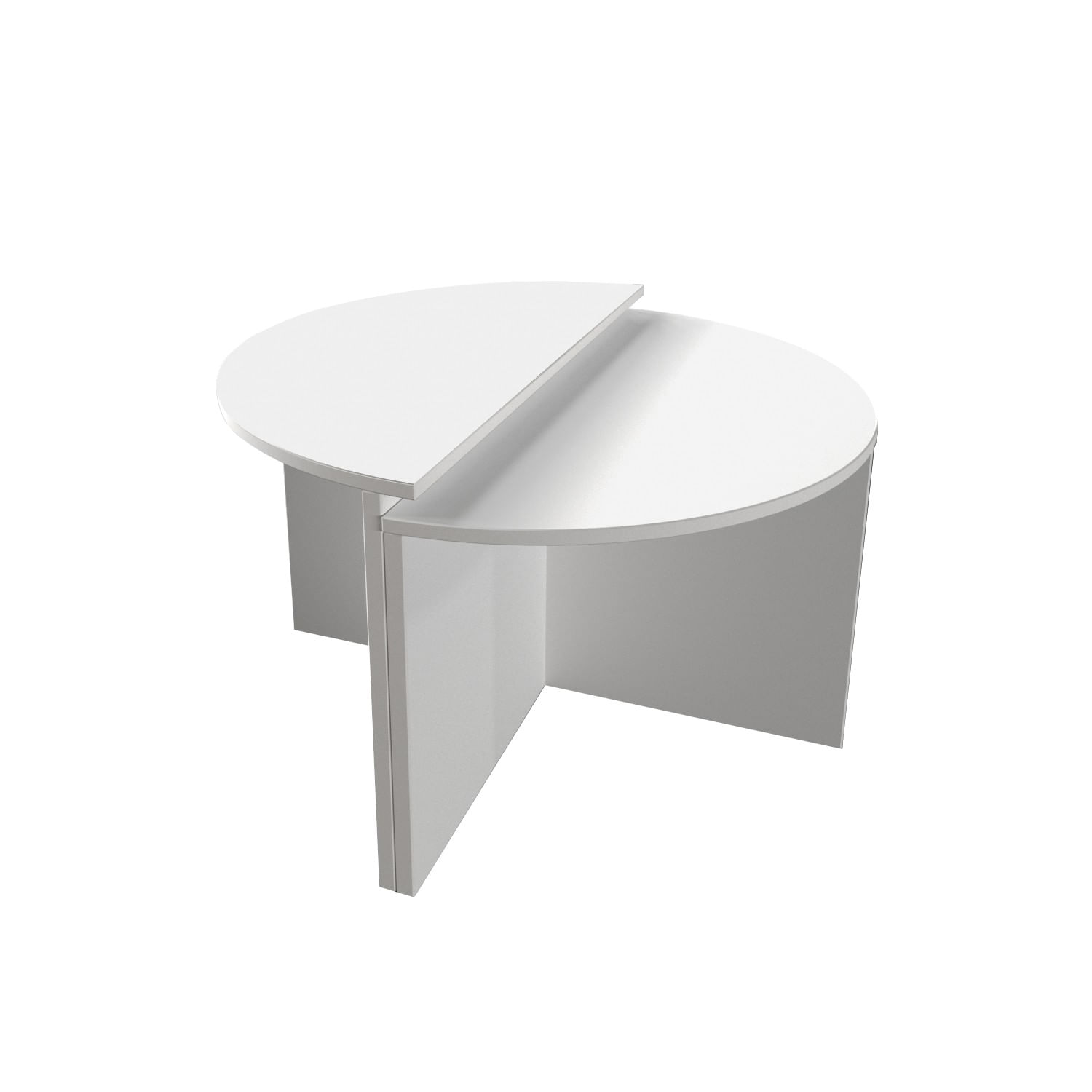 Masuta de cafea, Hanah Home, pal melaminat, alb, 70x51.8x38 cm — imaginea 2