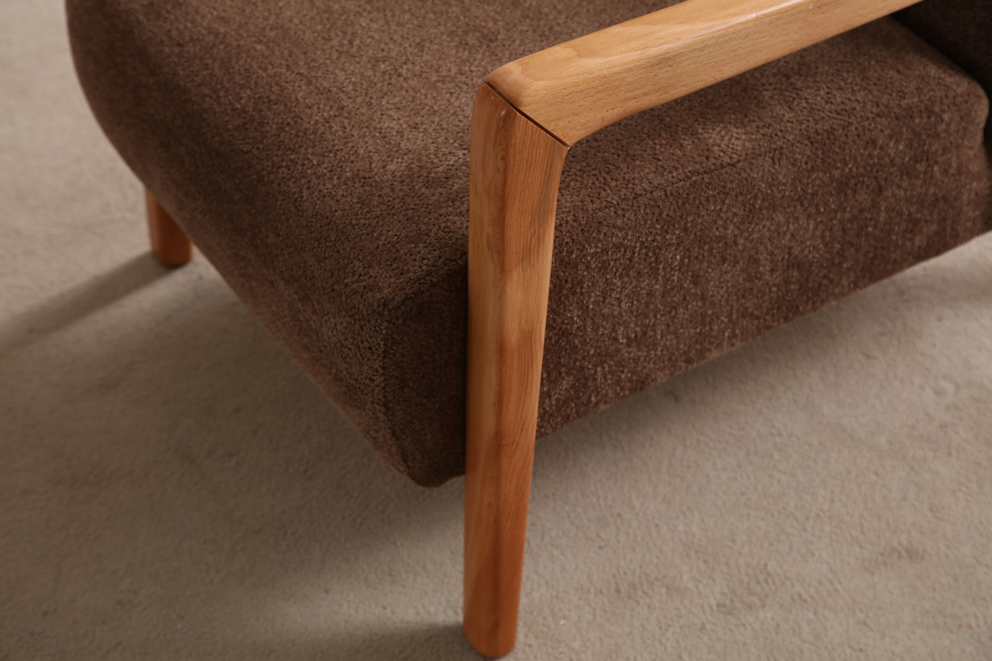 Fotoliu, Atelier Del Sofa, lemn de fag, maro, 72x92x80 cm — imaginea 10