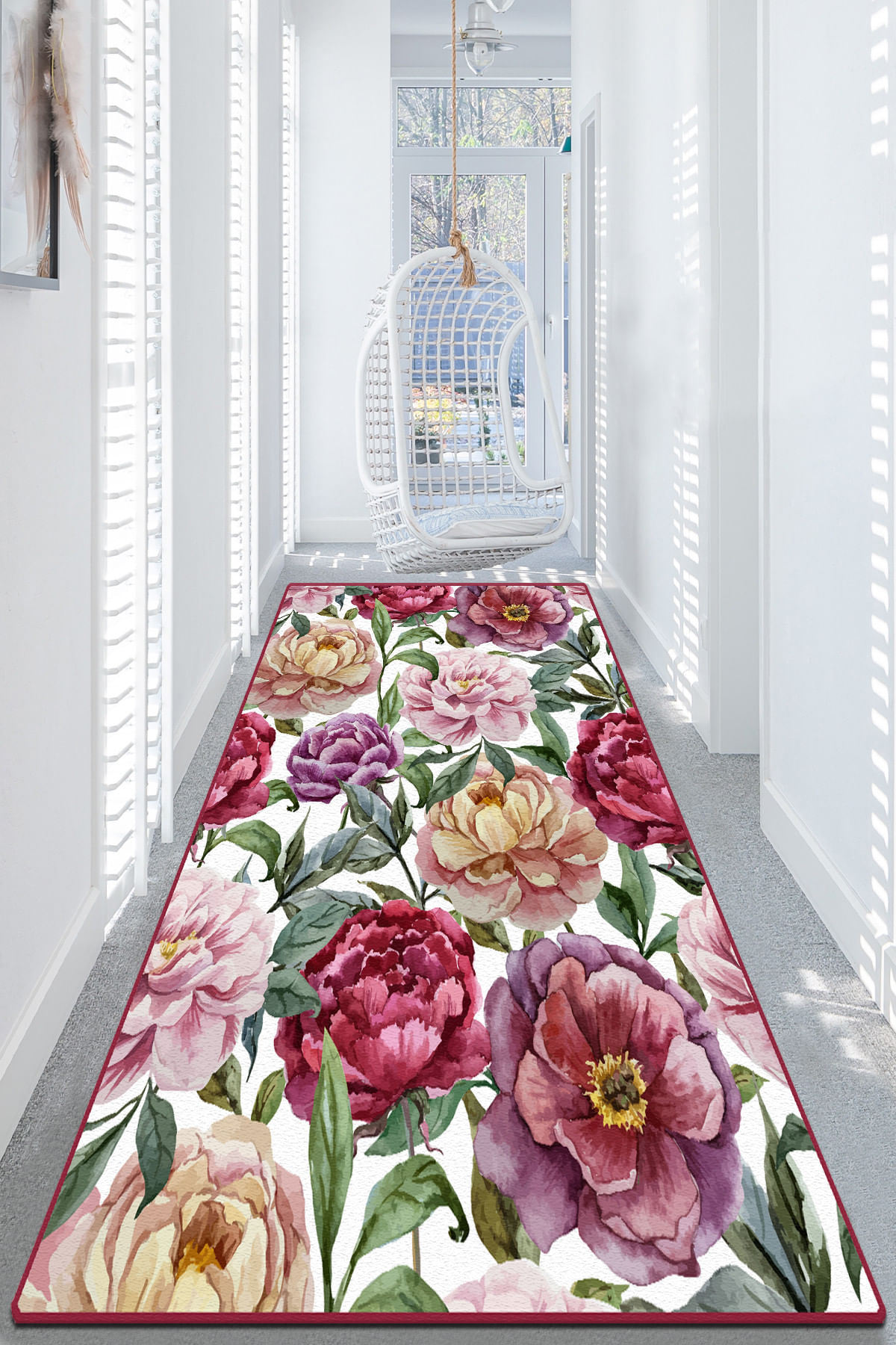 Covoras de intrare, Conceptum Hypnose, multicolor, 80x120 cm, 100% poliester, antiderapant, 908CHL1505