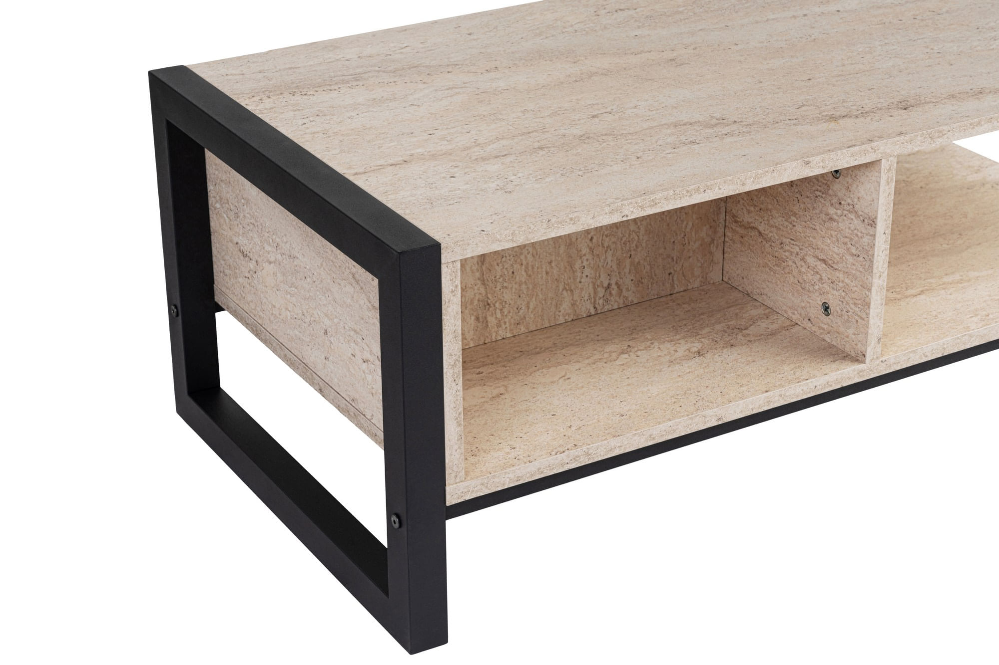 Masuta de cafea, Hanah Home, pal melaminat, travertin negru, 105x55x40 cm — imaginea 9