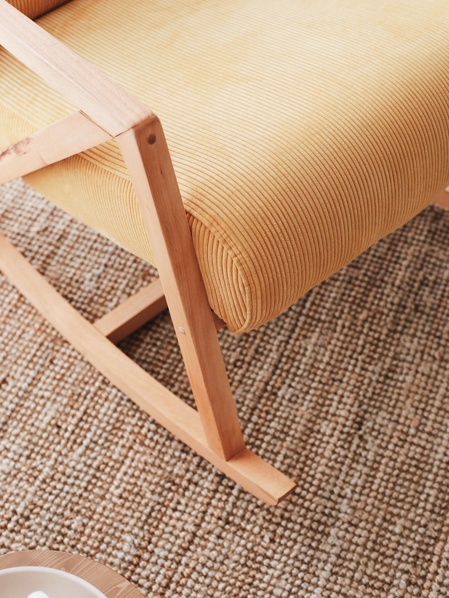 Fotoliu, Atelier Del Sofa, catifea, galben, 85x67x75 cm — imaginea 3