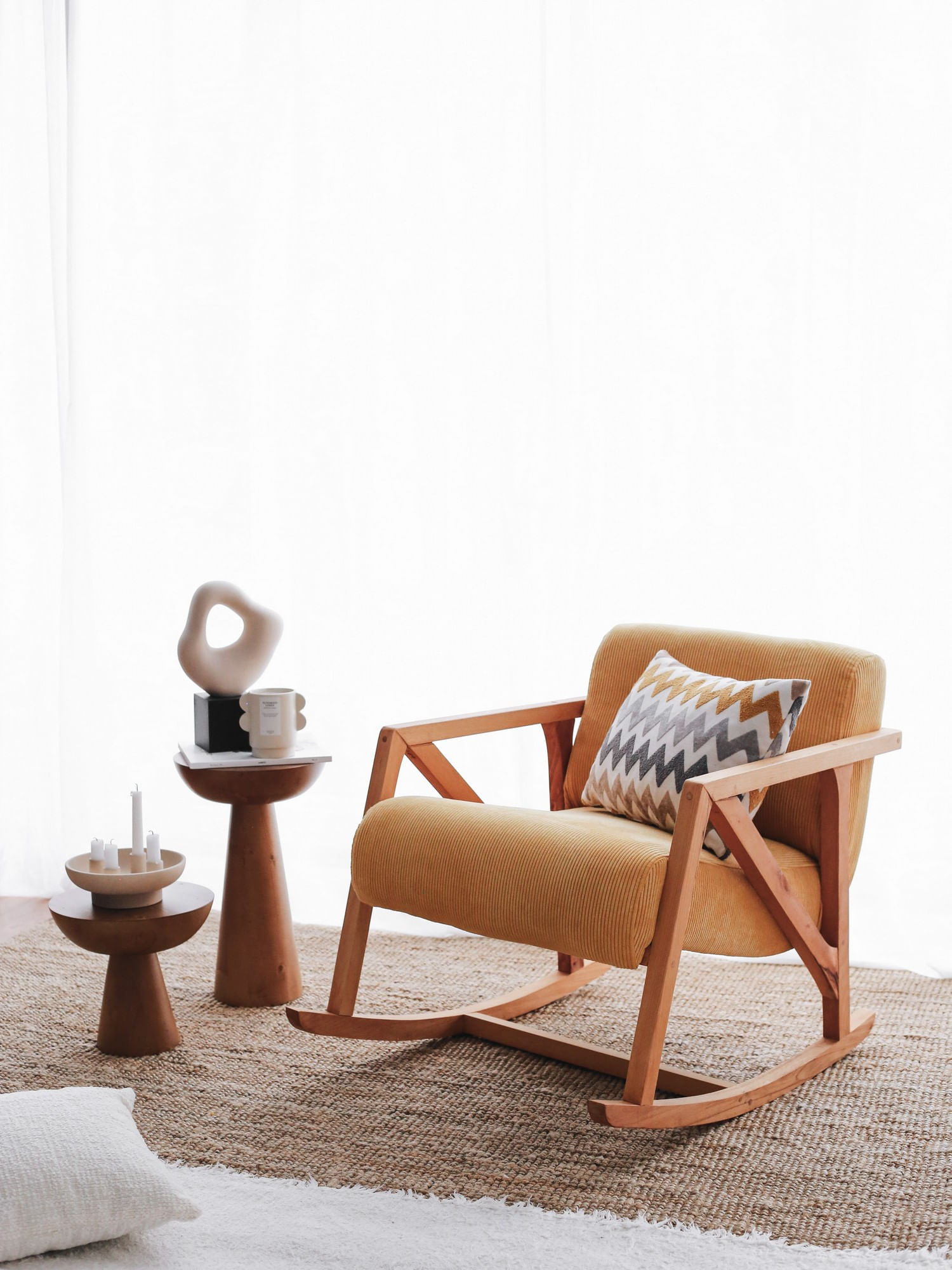 Fotoliu, Atelier Del Sofa, catifea, galben, 85x67x75 cm — imaginea 4