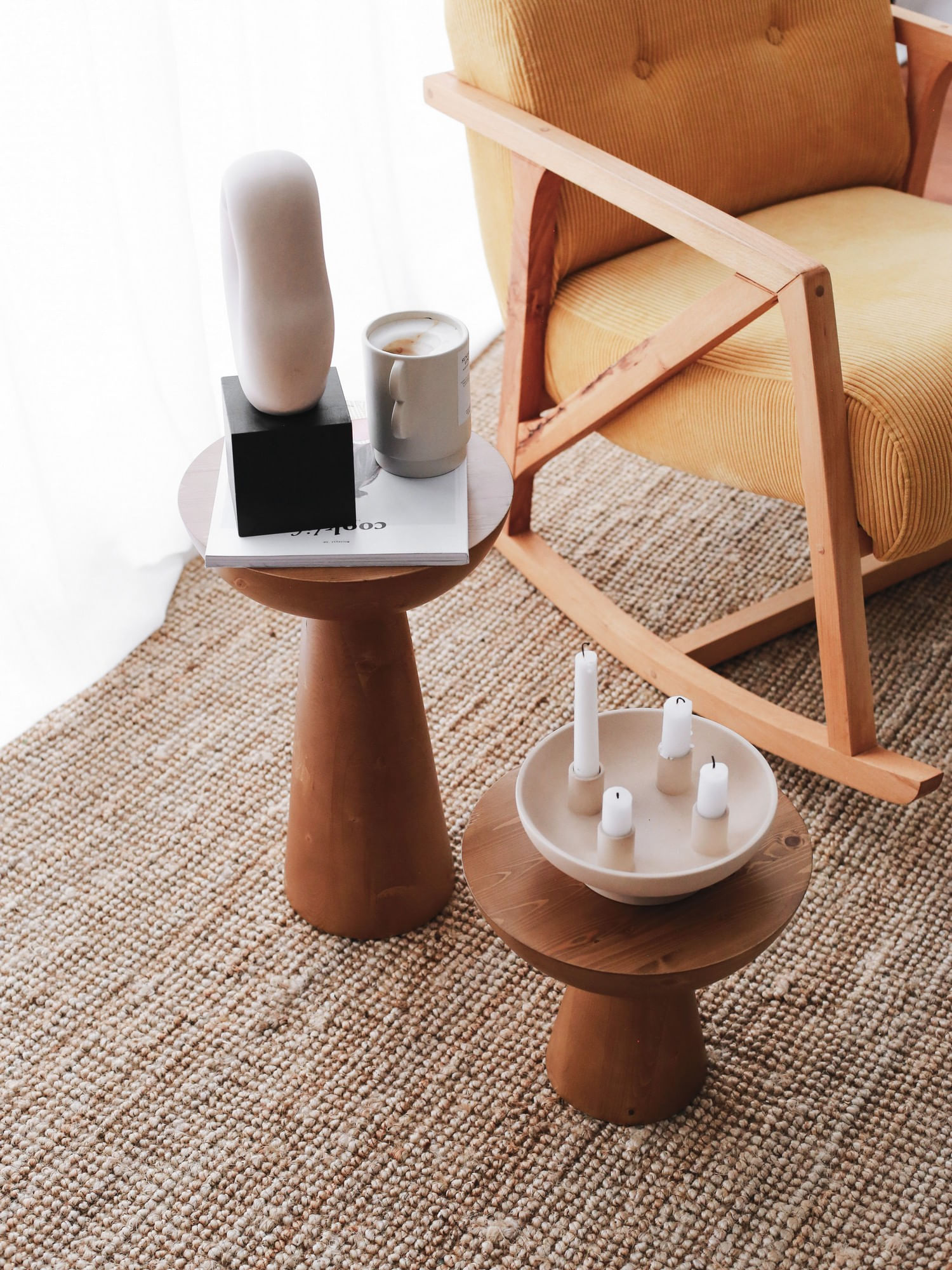 Fotoliu, Atelier Del Sofa, catifea, galben, 85x67x75 cm — imaginea 6