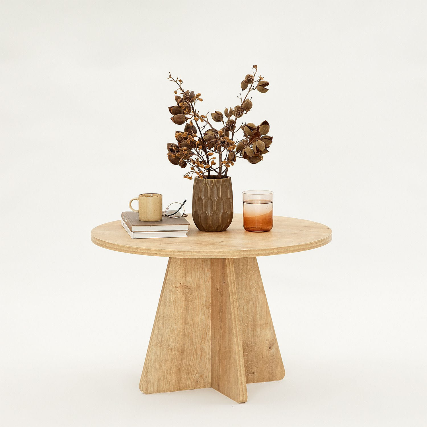 Masuta de cafea, Hanah Home, pal melaminat, stejar safir, 60x60x40 cm — imaginea 6