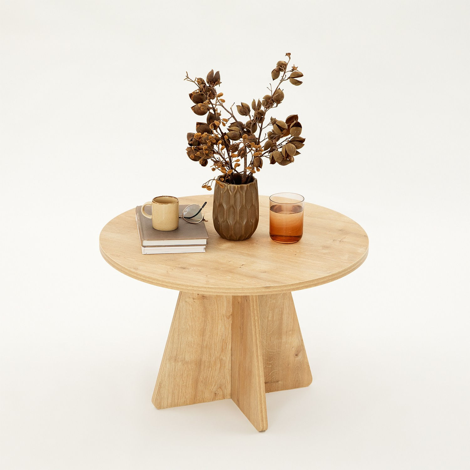Masuta de cafea, Hanah Home, pal melaminat, stejar safir, 60x60x40 cm — imaginea 8
