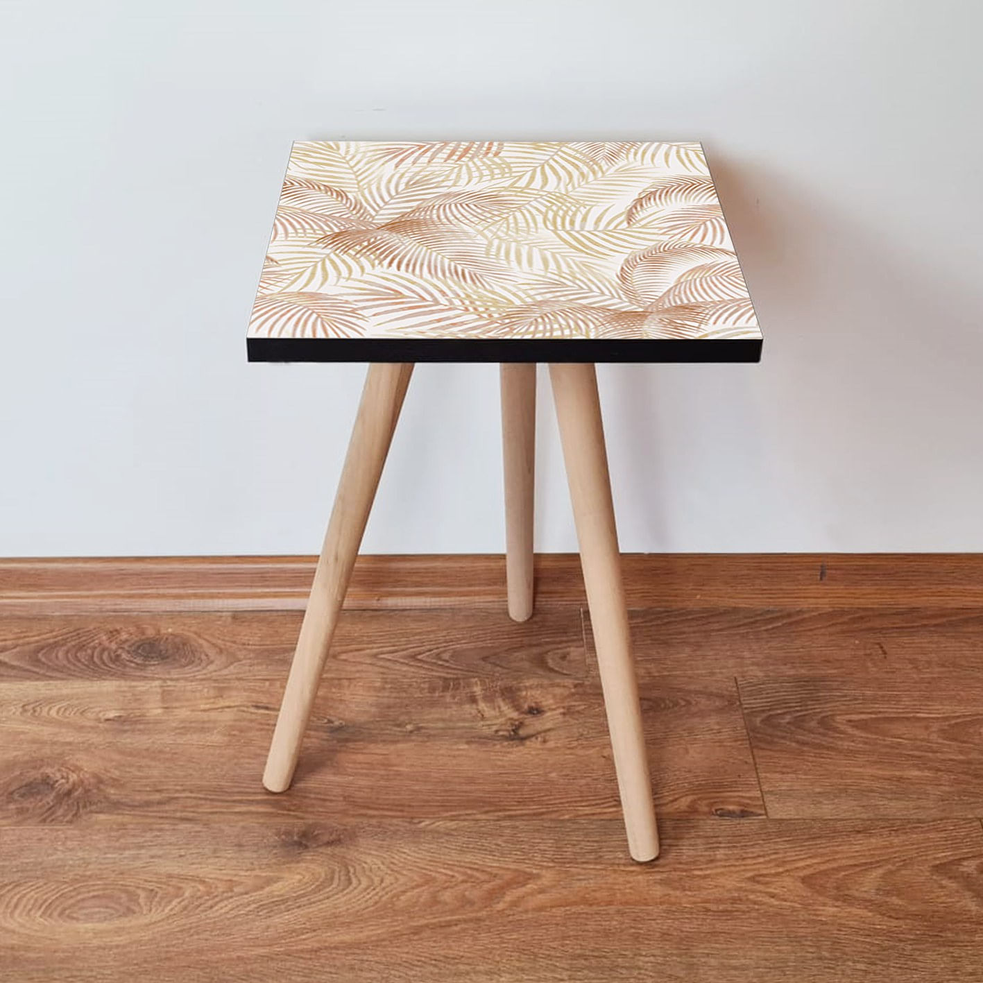 Masuta laterala, Hanah Home, mdf, alb camel, 35x35x42 cm