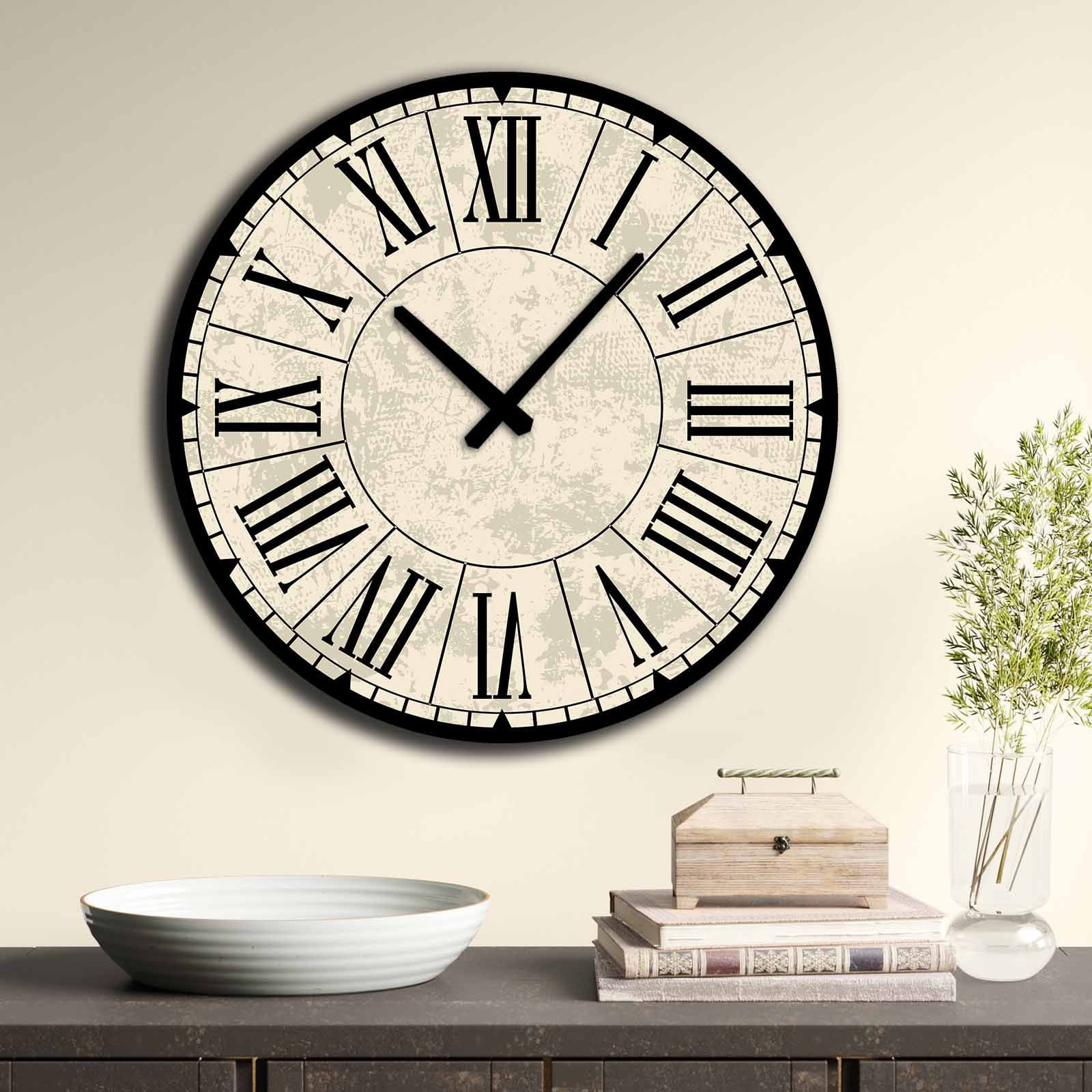 Ceas decorativ, Wallxpert, mdf, multicolor, 50 cm, 238HMA6225