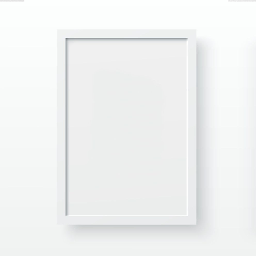 Rama foto, Wallxpert, mdf, alb, a3 (29.7x42 cm), cadru plastic 2 cm