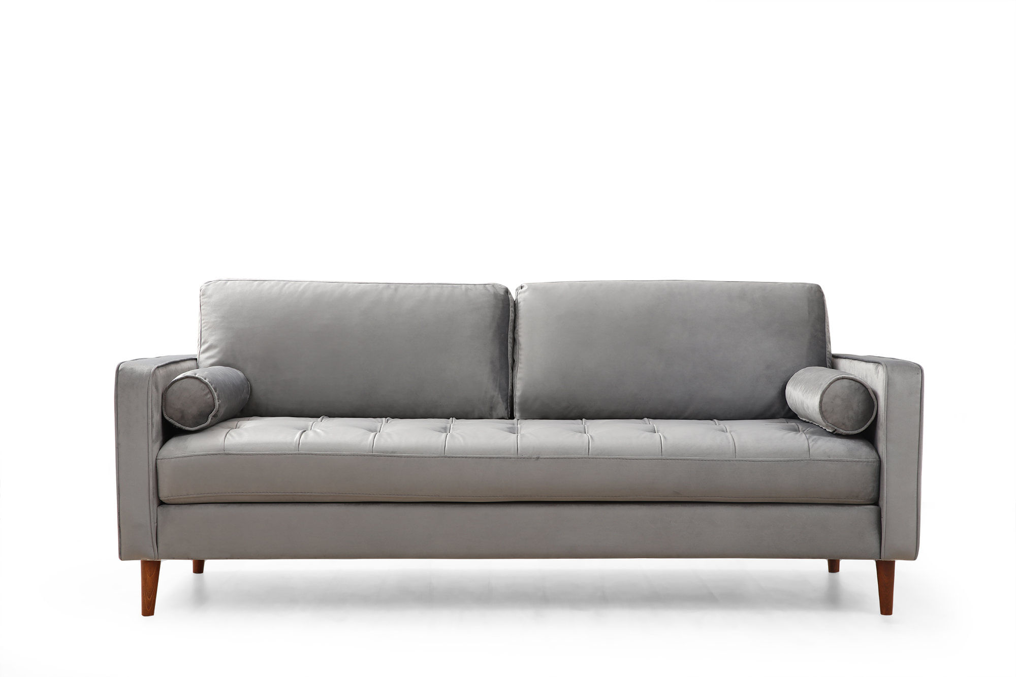 Canapea 3 locuri, Atelier Del Sofa, lemn fag, gri deschis, 215x90x70 cm — imaginea 7