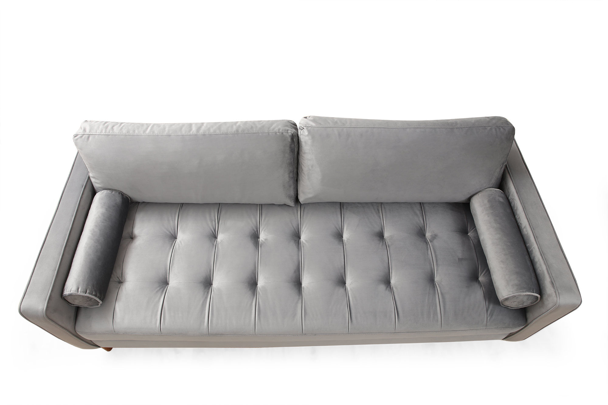 Canapea 3 locuri, Atelier Del Sofa, lemn fag, gri deschis, 215x90x70 cm — imaginea 13