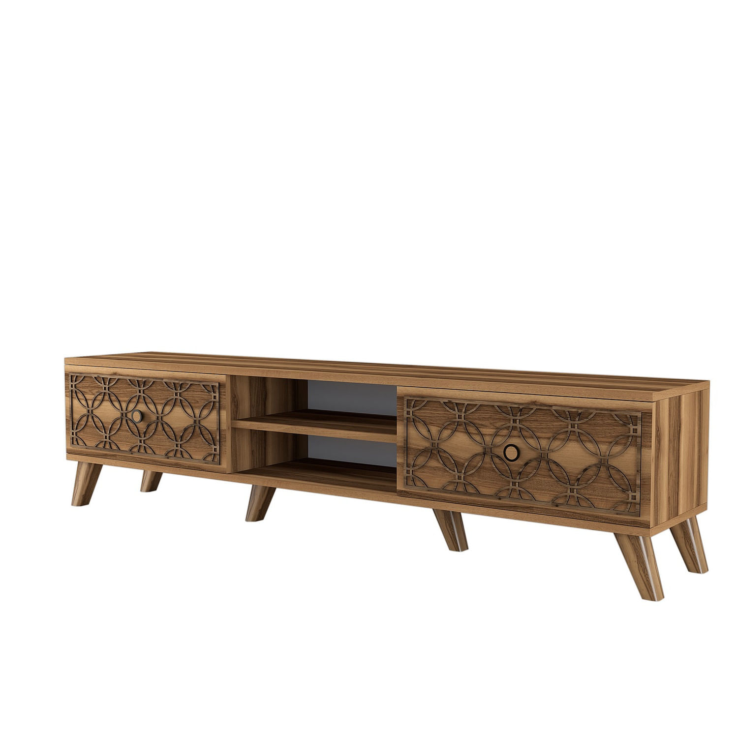 Comoda tv, Hanah Home, pal melaminat, nuc, 180x44x35 cm, 845HCT3006