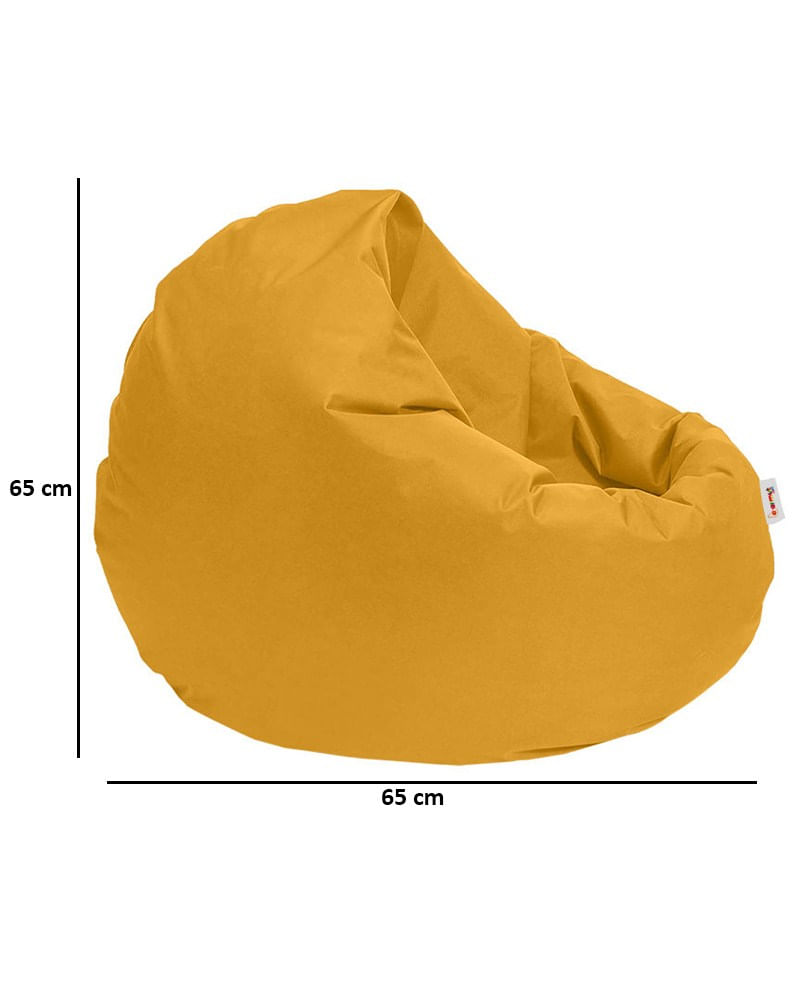 Puf de gradina, Hanah Home, poliester, galben, 100x100x20 cm - 2 | YEO