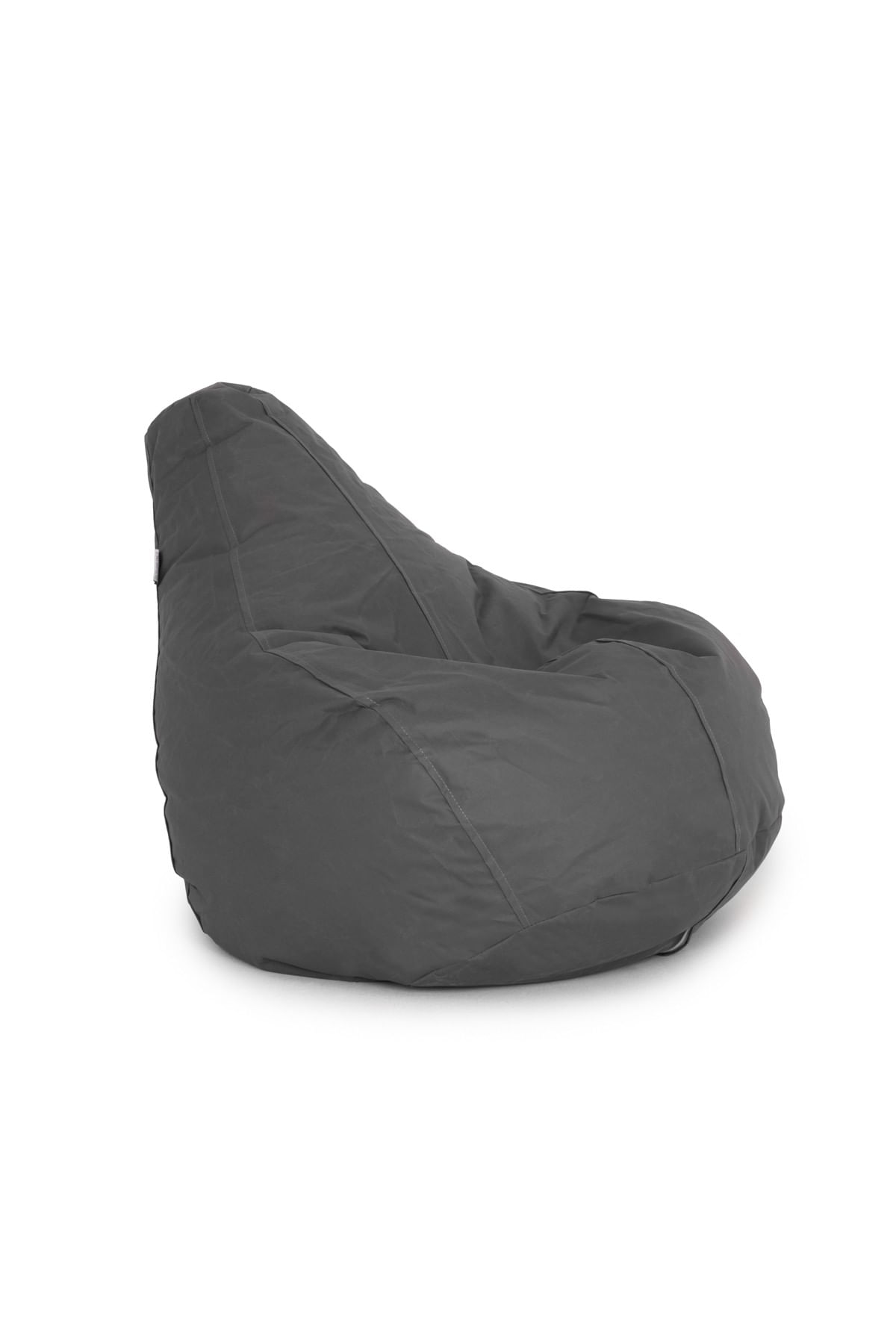 Fotoliu tip sac, Atelier Del Sofa, 100% poliester, gri, 80x75x30 cm — imaginea 4