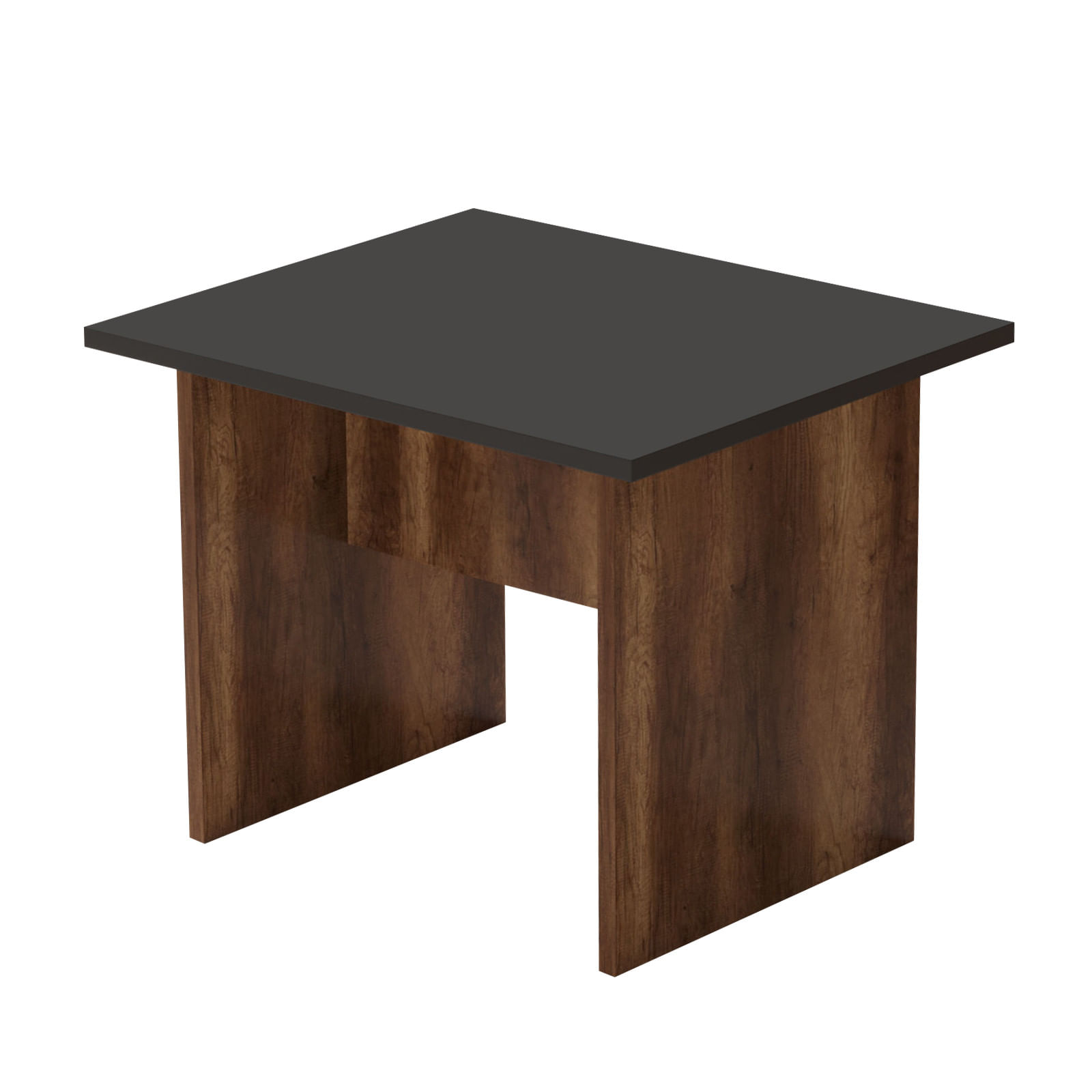 Masuta de cafea, Hanah Home, pal melaminat, nuc si antracit, 60x50x46.3 cm — imaginea 4