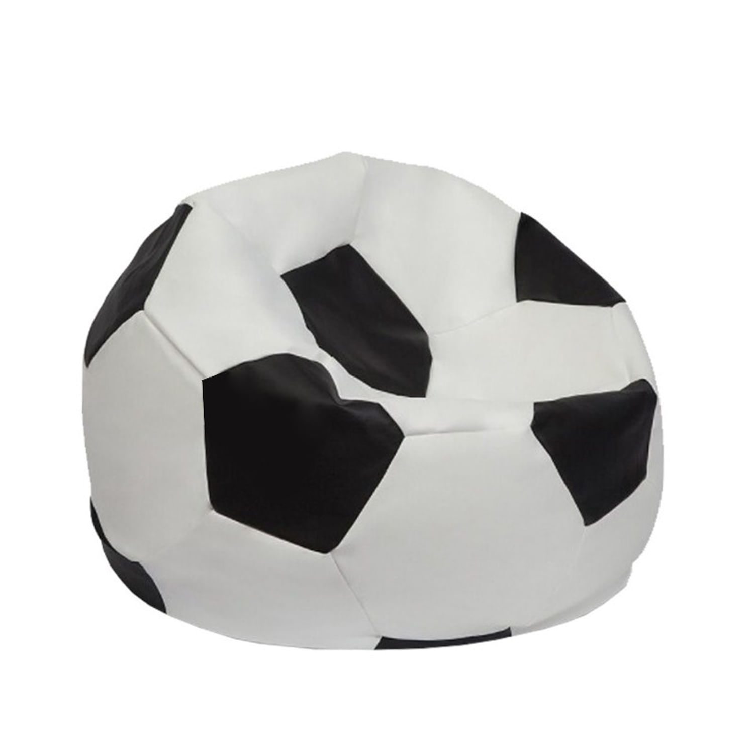 Puf fotbal copii, Hanah Home, poliester, alb negru, 70x70x45 cm - 1 | YEO