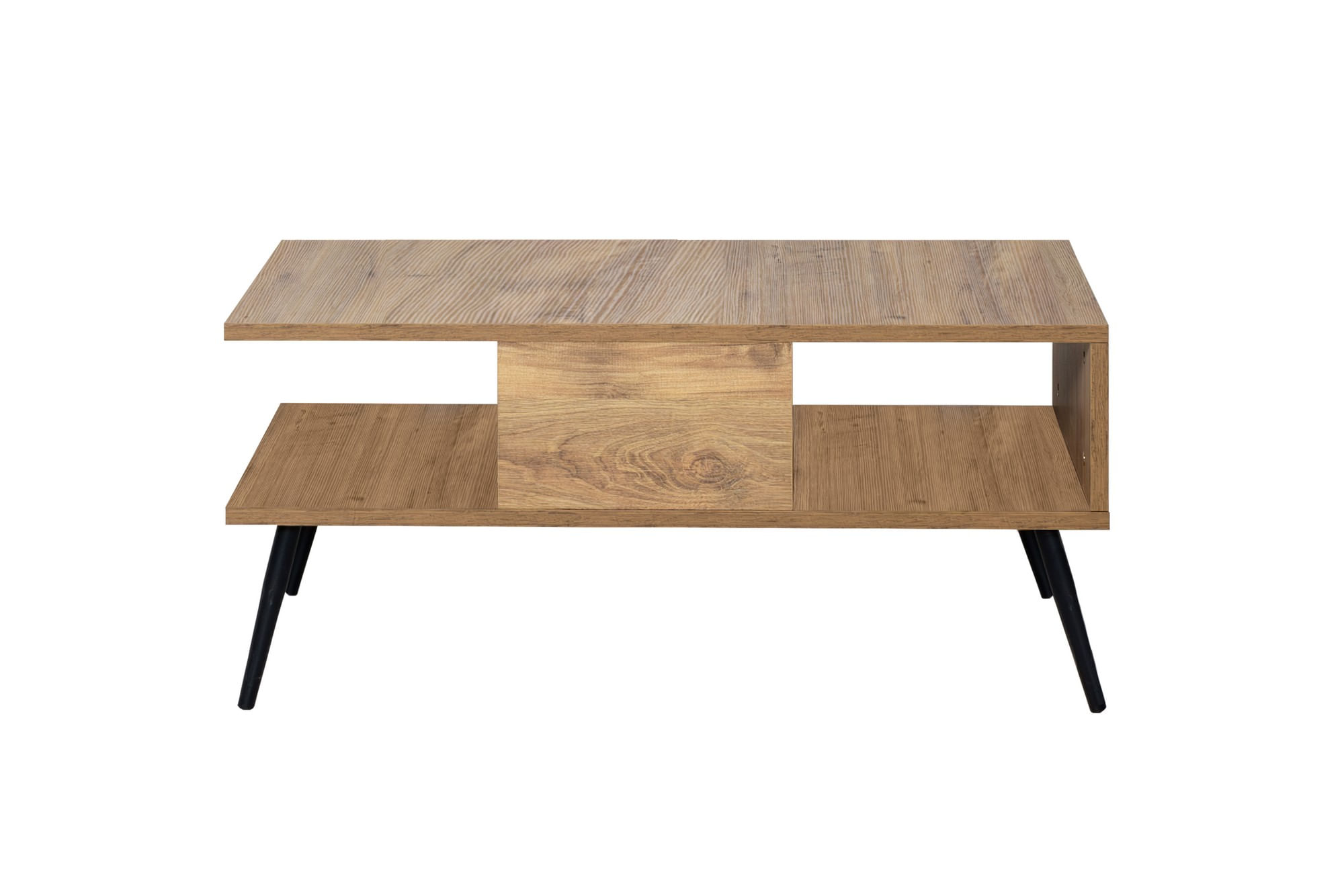 Masuta de cafea, Hanah Home, pal melaminat, pin atlantic si negru, 90x50x40 cm — imaginea 5