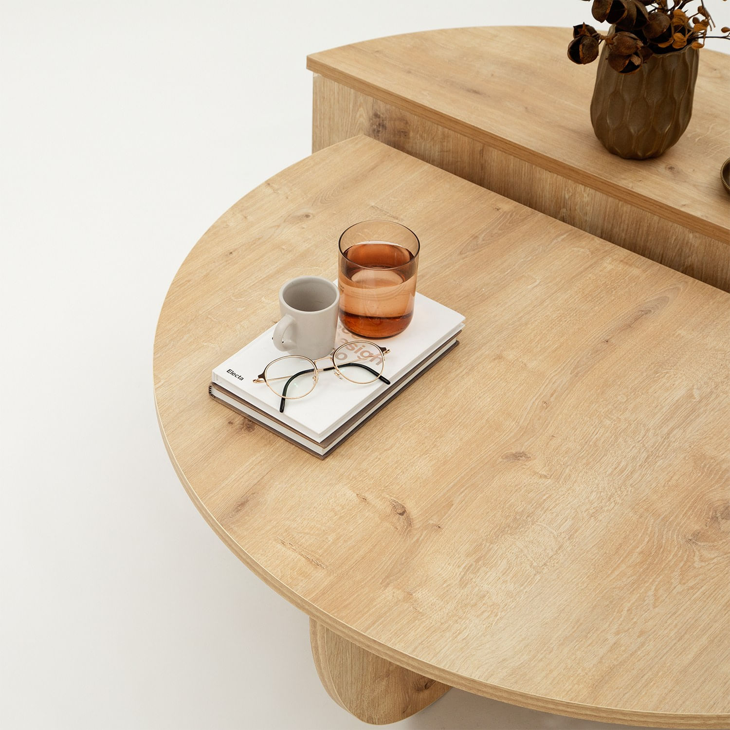 Masuta de cafea, Hanah Home, pal melaminat, stejar safir, 90x60x30 cm