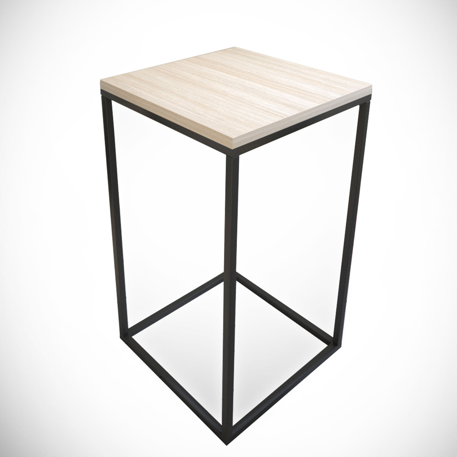 Masa laterala, Hanah Home, panou de particule acoperit cu melamina, stejar, 35x35x62 cm — imaginea 3