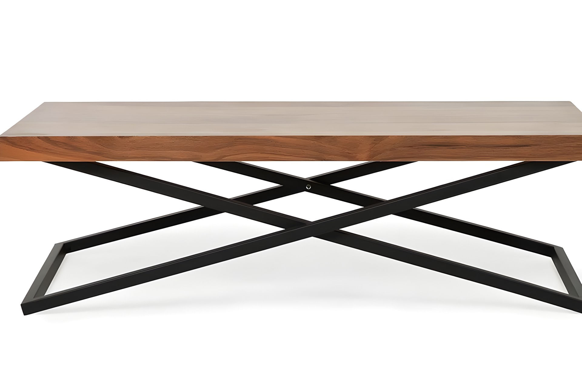Masuta de cafea, Hanah Home, mdf, nuc, 120x60x42 cm — imaginea 2