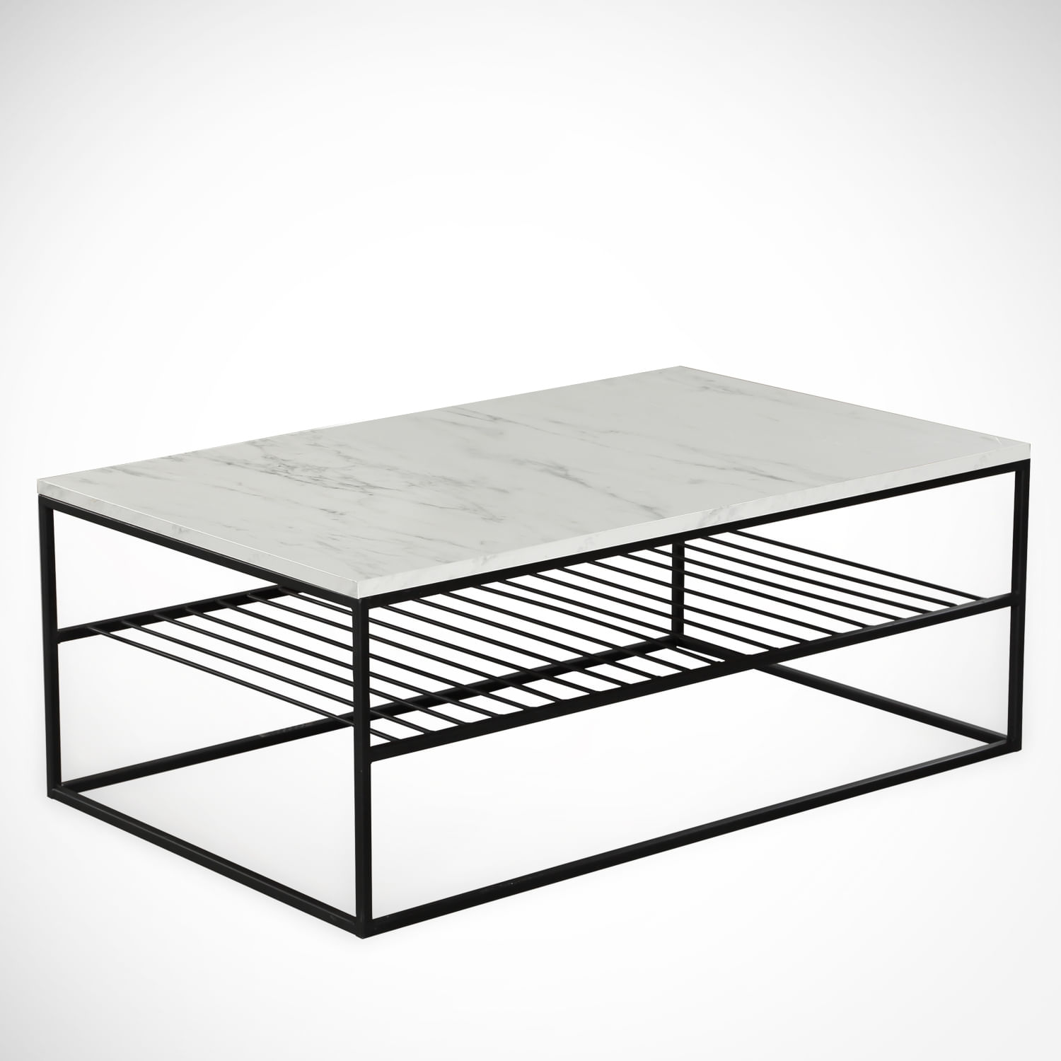 Masuta de cafea, Hanah Home, pal melaminat, alb negru, 95x55x43 cm, 801CMY2839 — imaginea 5