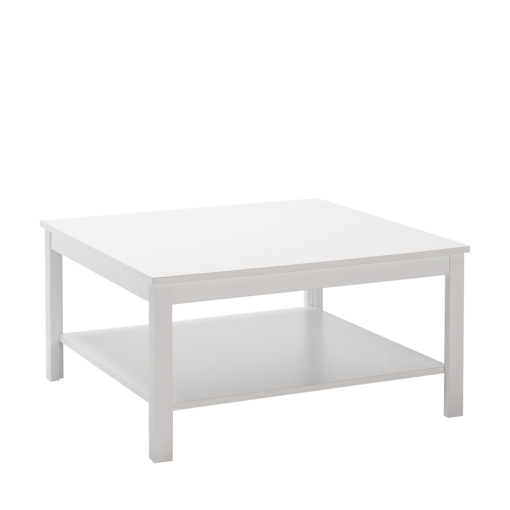 Masuta de cafea, Hanah Home, pal melaminat, alb, 80x80x40 cm — imaginea 2
