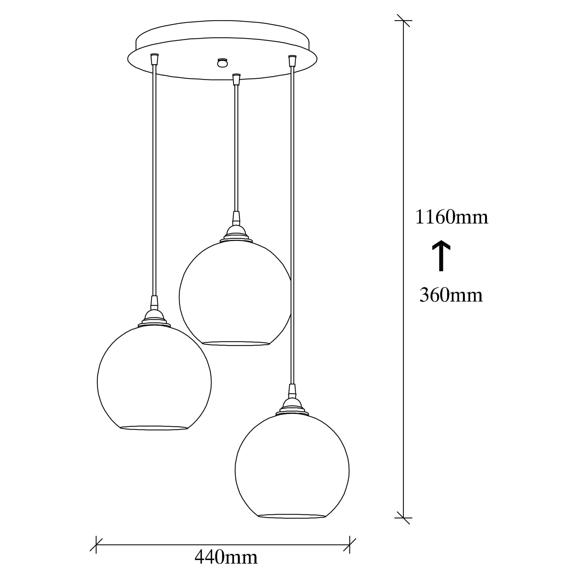 Candelabru, Opviq, metal, auriu negru, 44x44 cm, inaltime reglabila