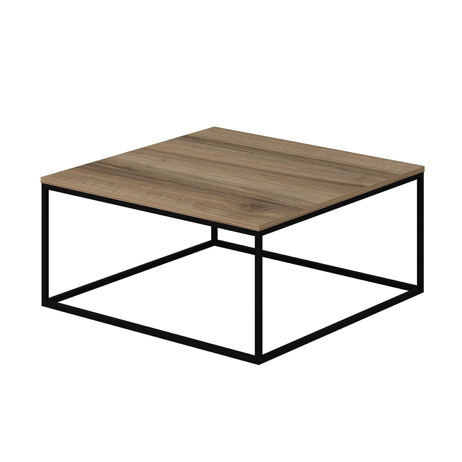 Masuta de cafea, Hanah Home, pal melaminat, dore, 90x90x42 cm — imaginea 4