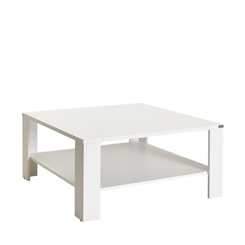 Masuta de cafea, Hanah Home, pal melaminat, alb, 90x90x42 cm — imaginea 3