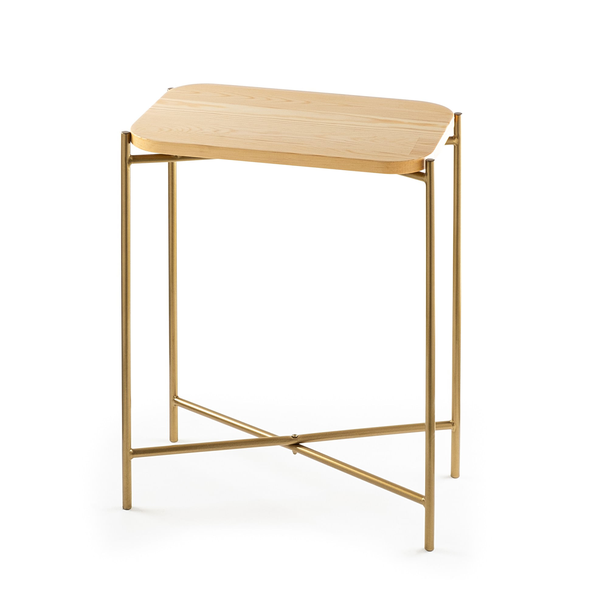 Masuta de cafea, Hanah Home, lemn, auriu natural, 40x26x56 cm — imaginea 4