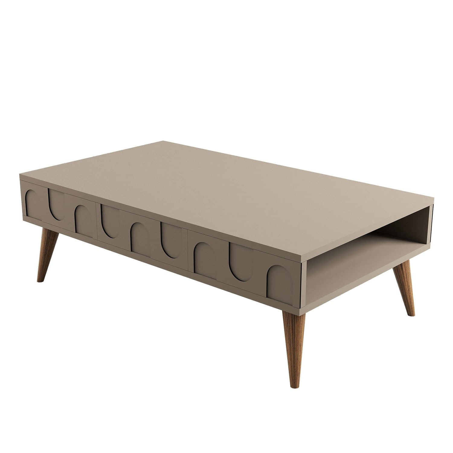 Masuta de cafea, Hanah Home, pal melaminat, atlas si nuc, 105x60x34.6 cm — imaginea 4
