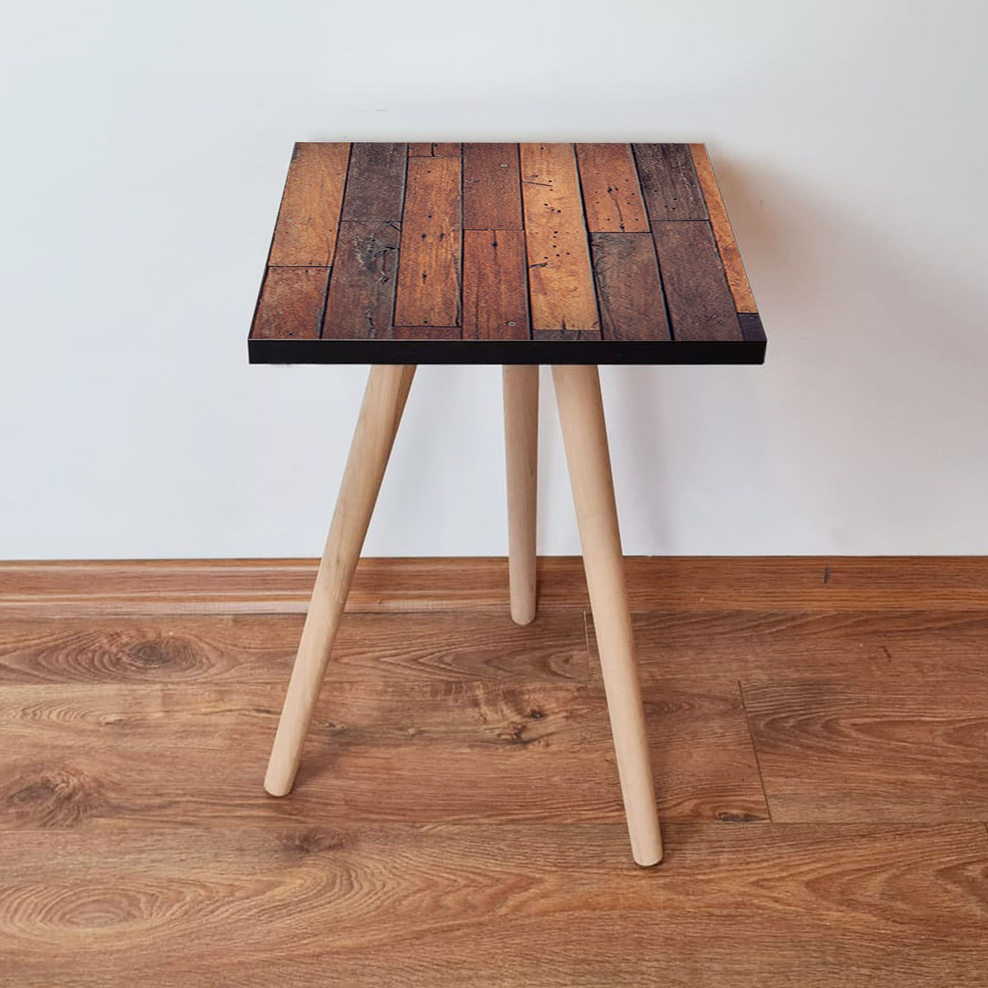 Masa laterala, Hanah Home, mdf, maro camel, 35x35x42 cm