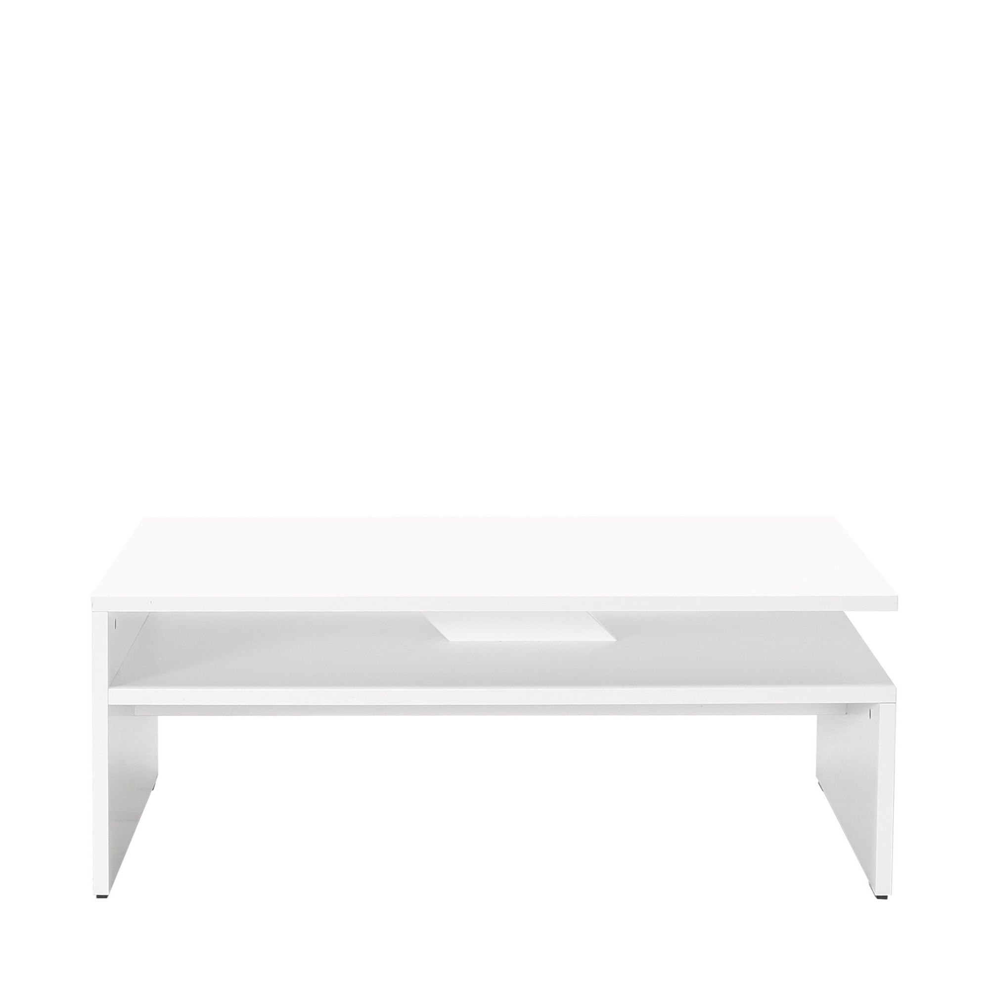 Masuta de cafea, Hanah Home, pal melaminat, alb diamant, 110x65x42 cm, 479ADR1796 — imaginea 3