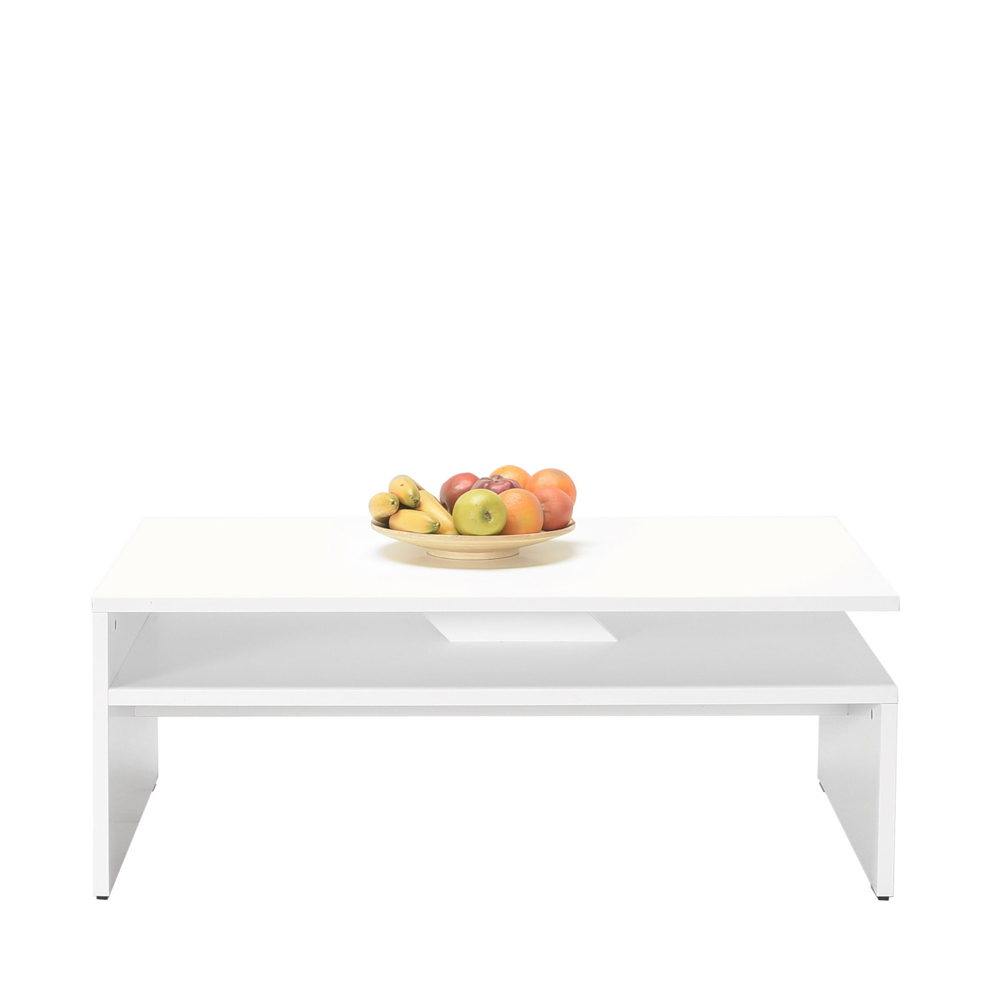 Masuta de cafea, Hanah Home, pal melaminat, alb diamant, 110x65x42 cm, 479ADR1796 — imaginea 4