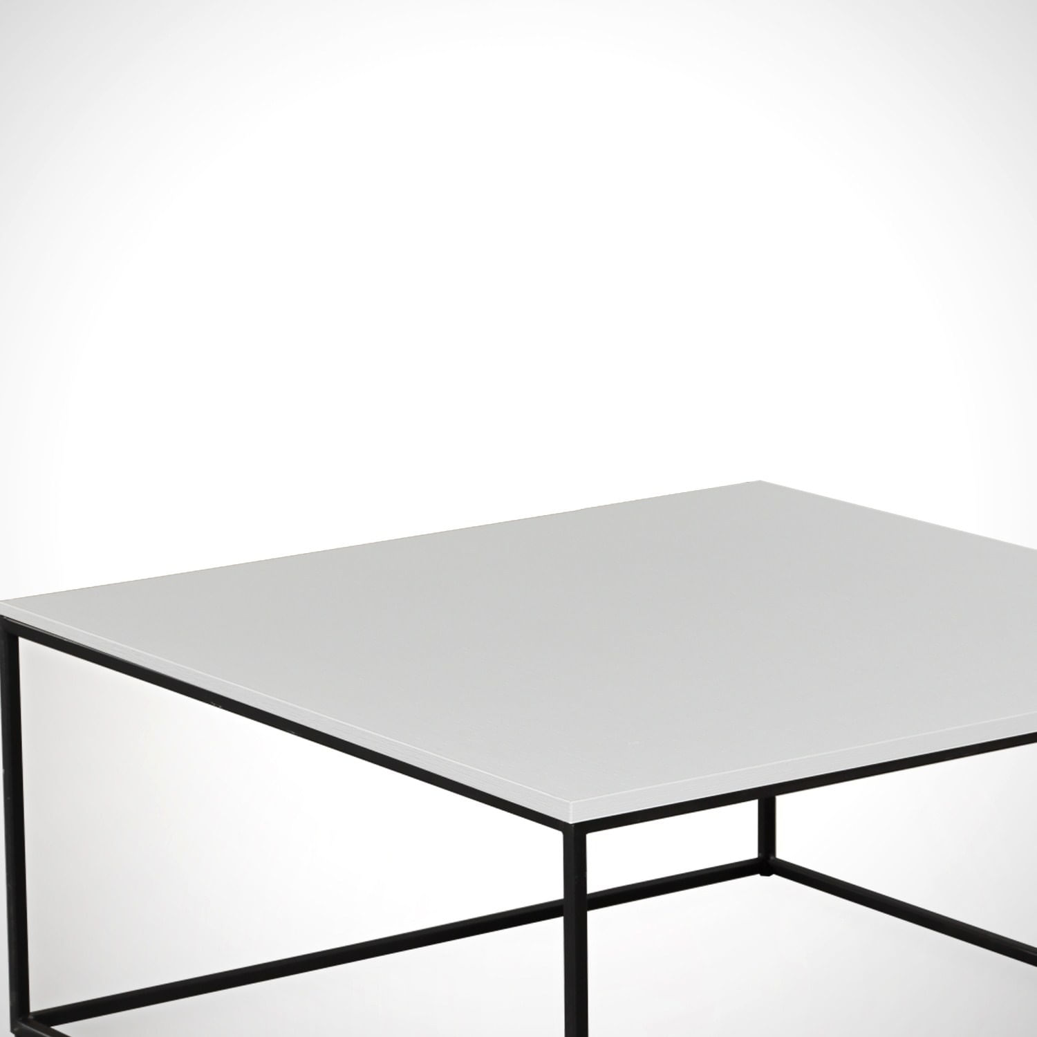Masuta de cafea, Hanah Home, pal melaminat, alb, 75x75x43 cm