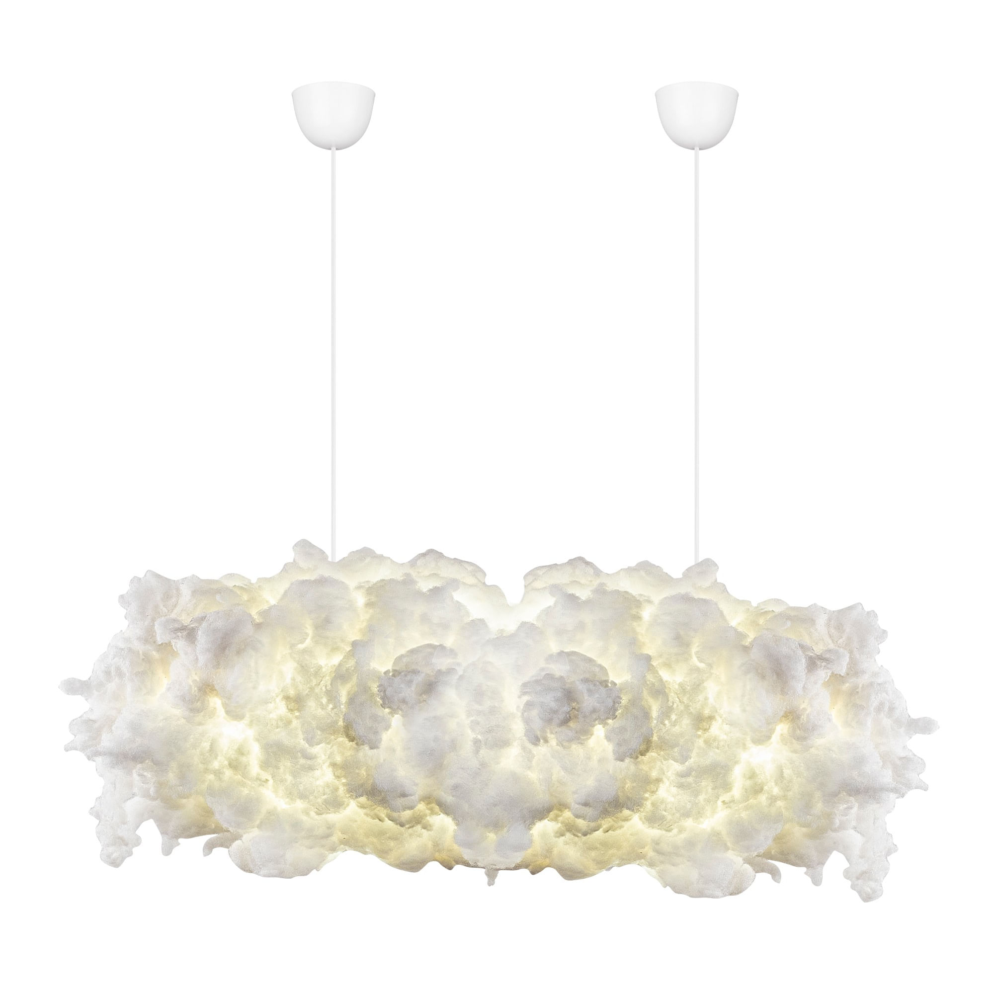 Lustra, Opviq, bumbac, alb, 90x45x80 cm - imagine 6