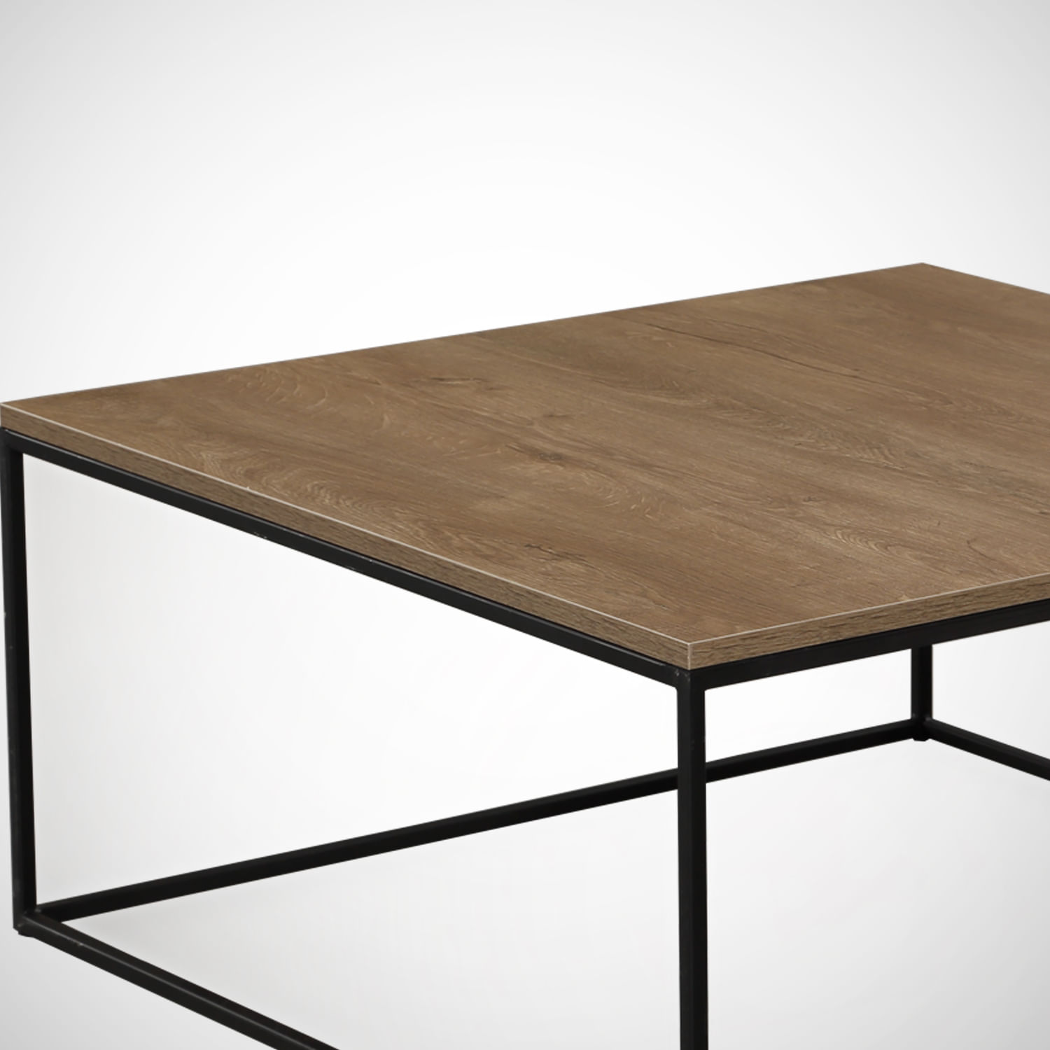 Masuta de cafea, Hanah Home, pal melaminat, stejar caucazian, 75x75x43 cm — imaginea 2