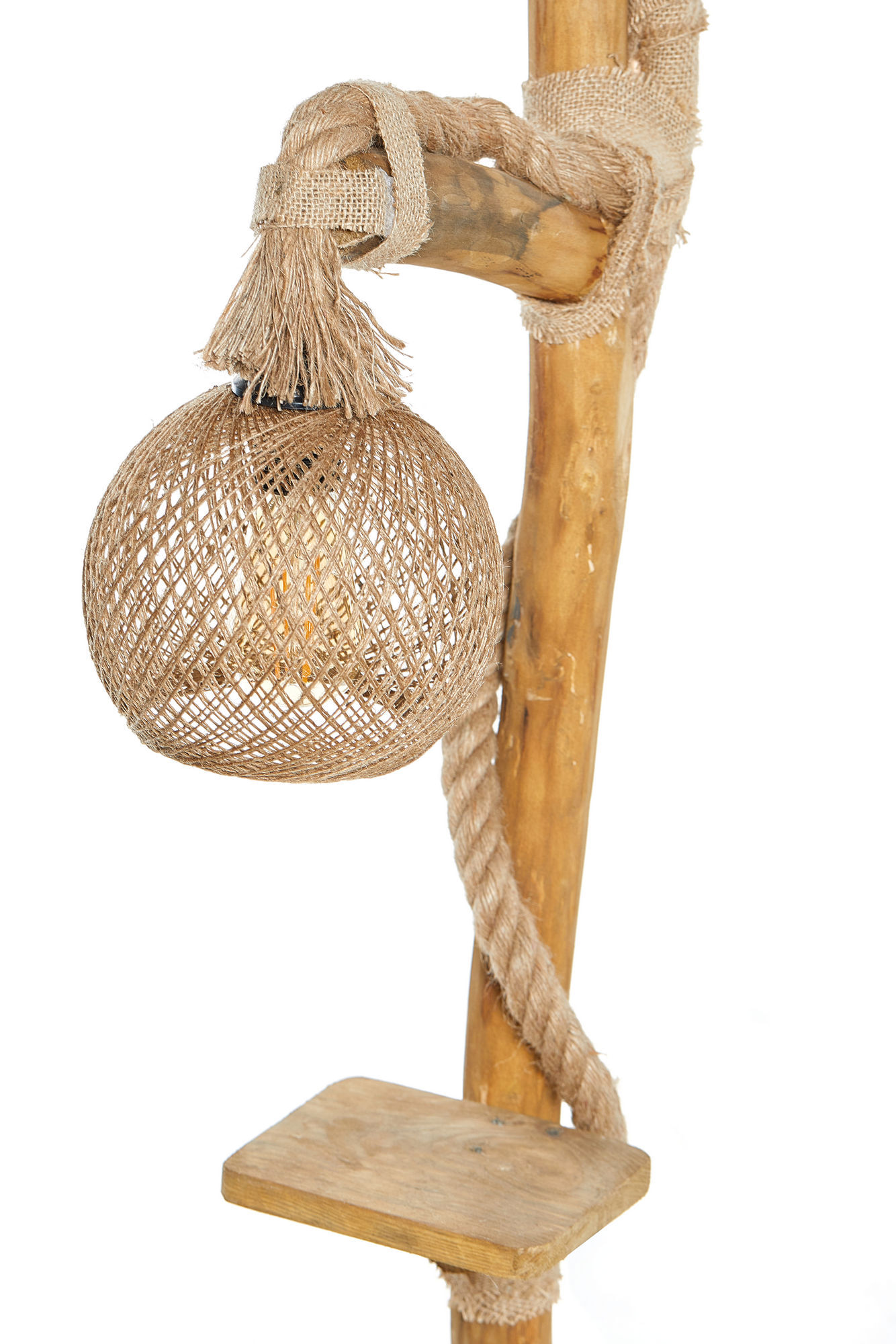 Lampadar, Opviq, lemn, natural, 140 cm - 2 | YEO