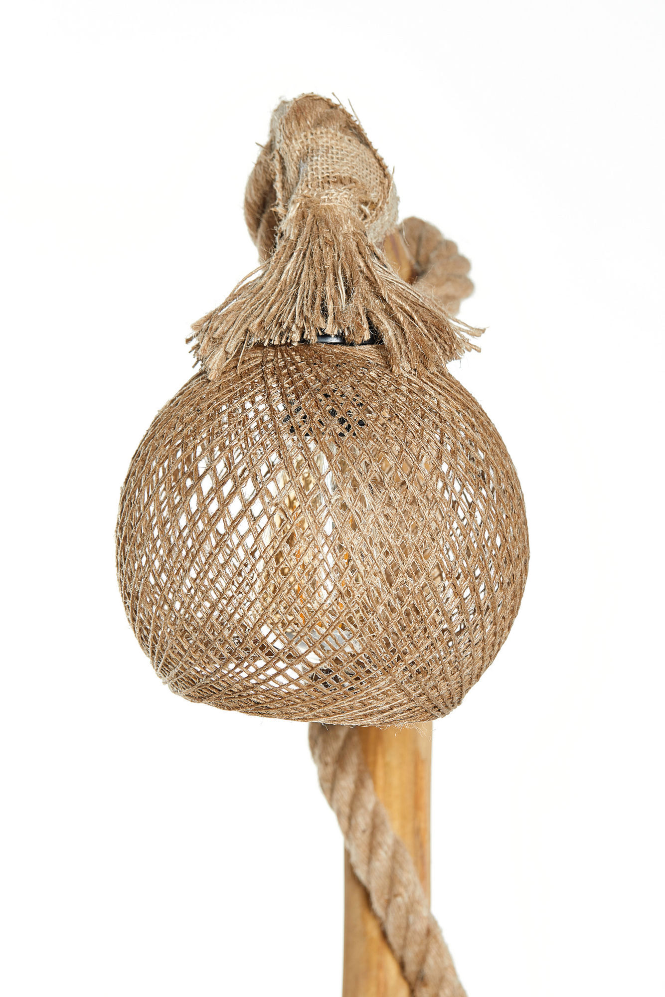 Lampadar, Opviq, lemn, natural, 140 cm - 3 | YEO