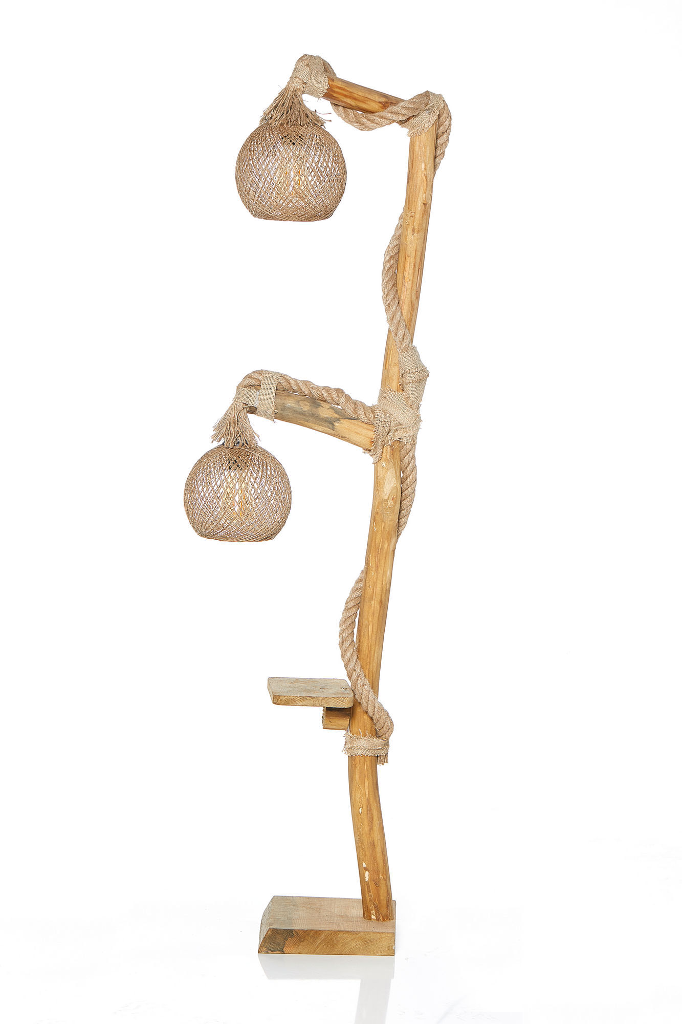 Lampadar, Opviq, lemn, natural, 140 cm - 4 | YEO