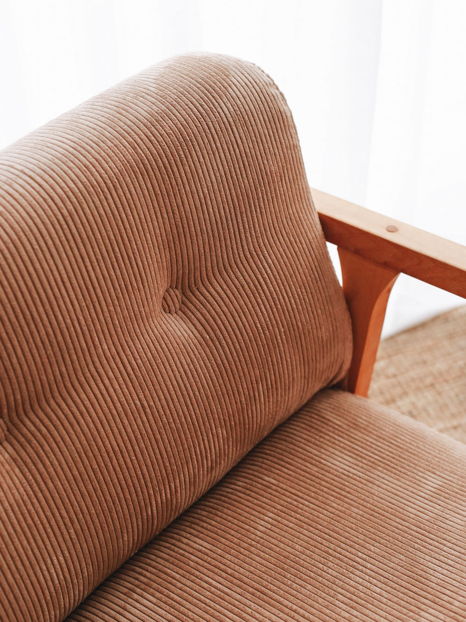 Fotoliu, Hanah Home, catifea, camel, 85x67x75 cm — imaginea 4