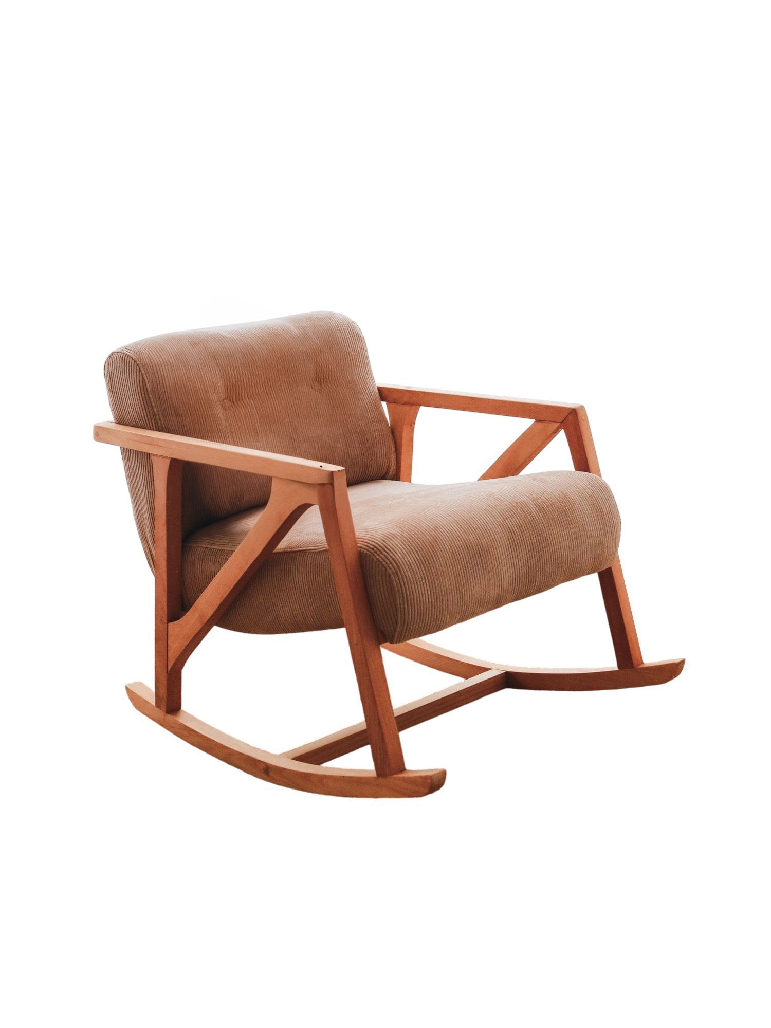 Fotoliu, Hanah Home, catifea, camel, 85x67x75 cm — imaginea 5