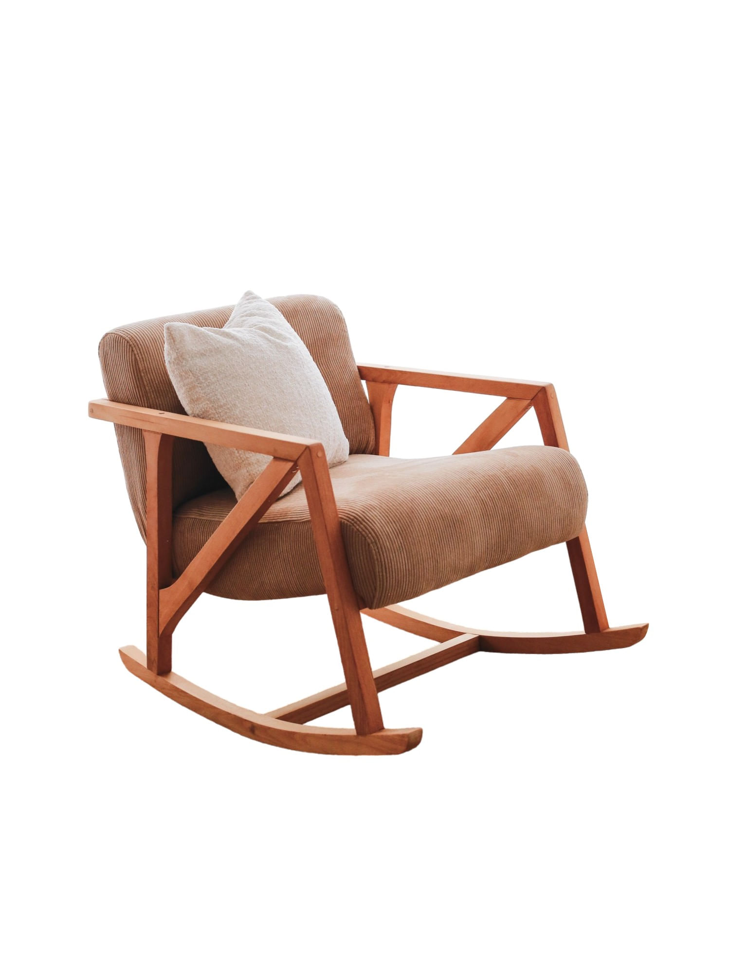 Fotoliu, Hanah Home, catifea, camel, 85x67x75 cm — imaginea 6