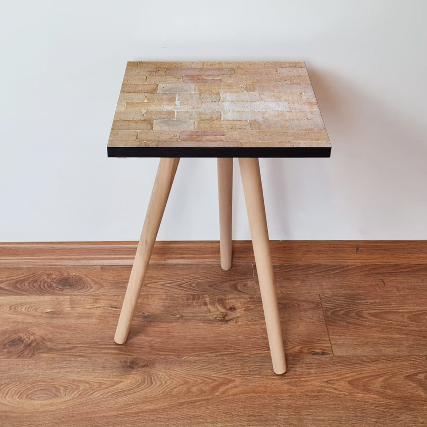 Masa laterala, Hanah Home, mdf, bej camel, 35x35x42 cm