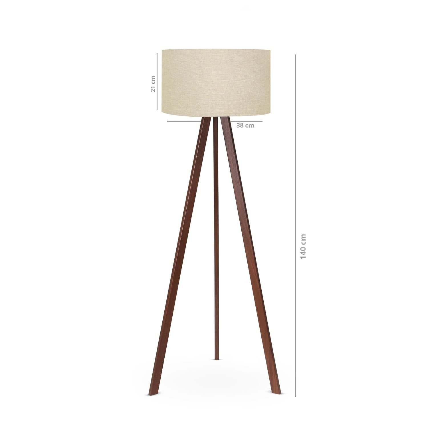 Lampadar, Opviq, mdf, bej, 140 cm - 1 | YEO