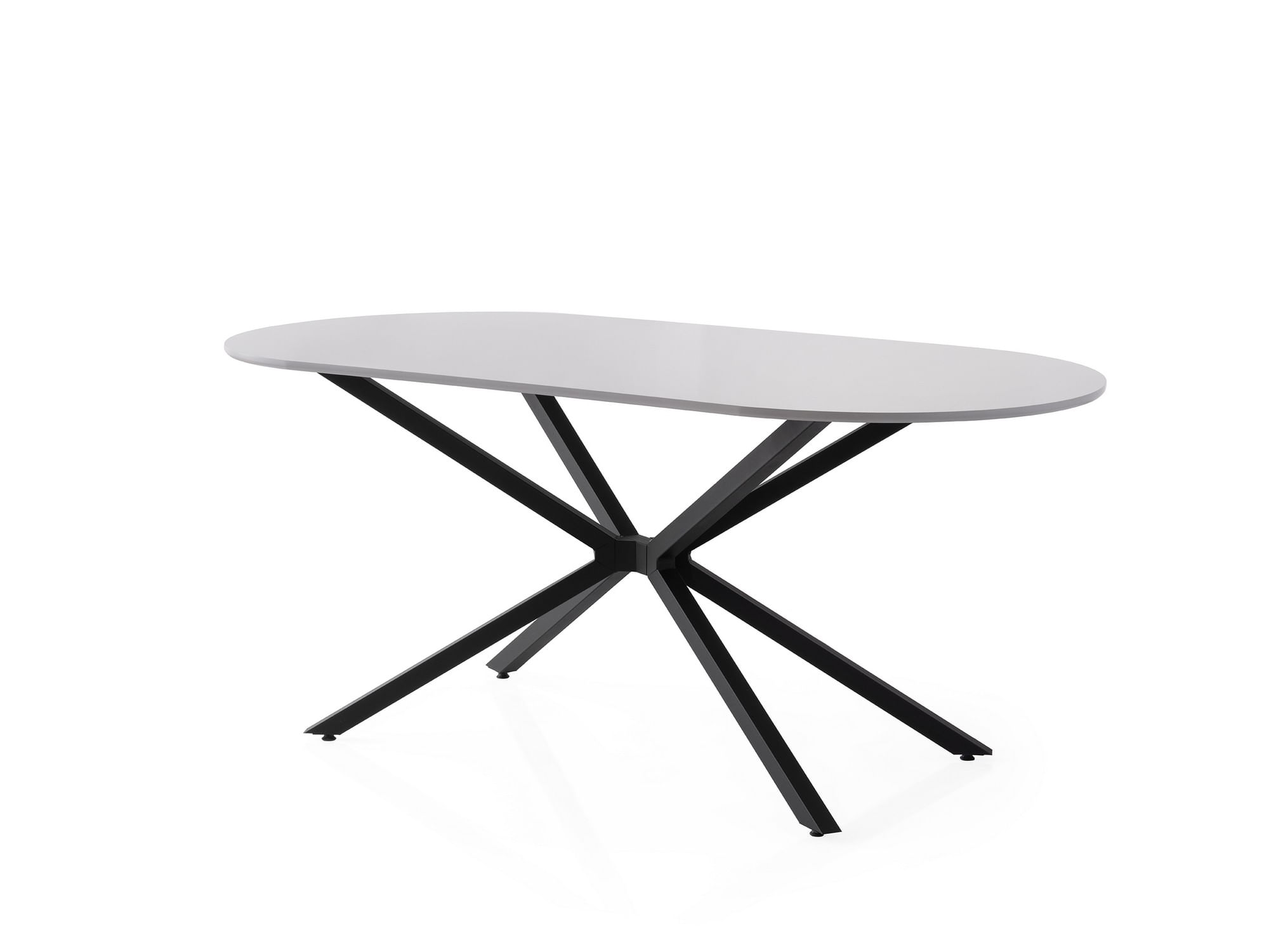 Masa dining, Hanah Home, mdf, gri deschis, 180x90x79 cm — imaginea 3