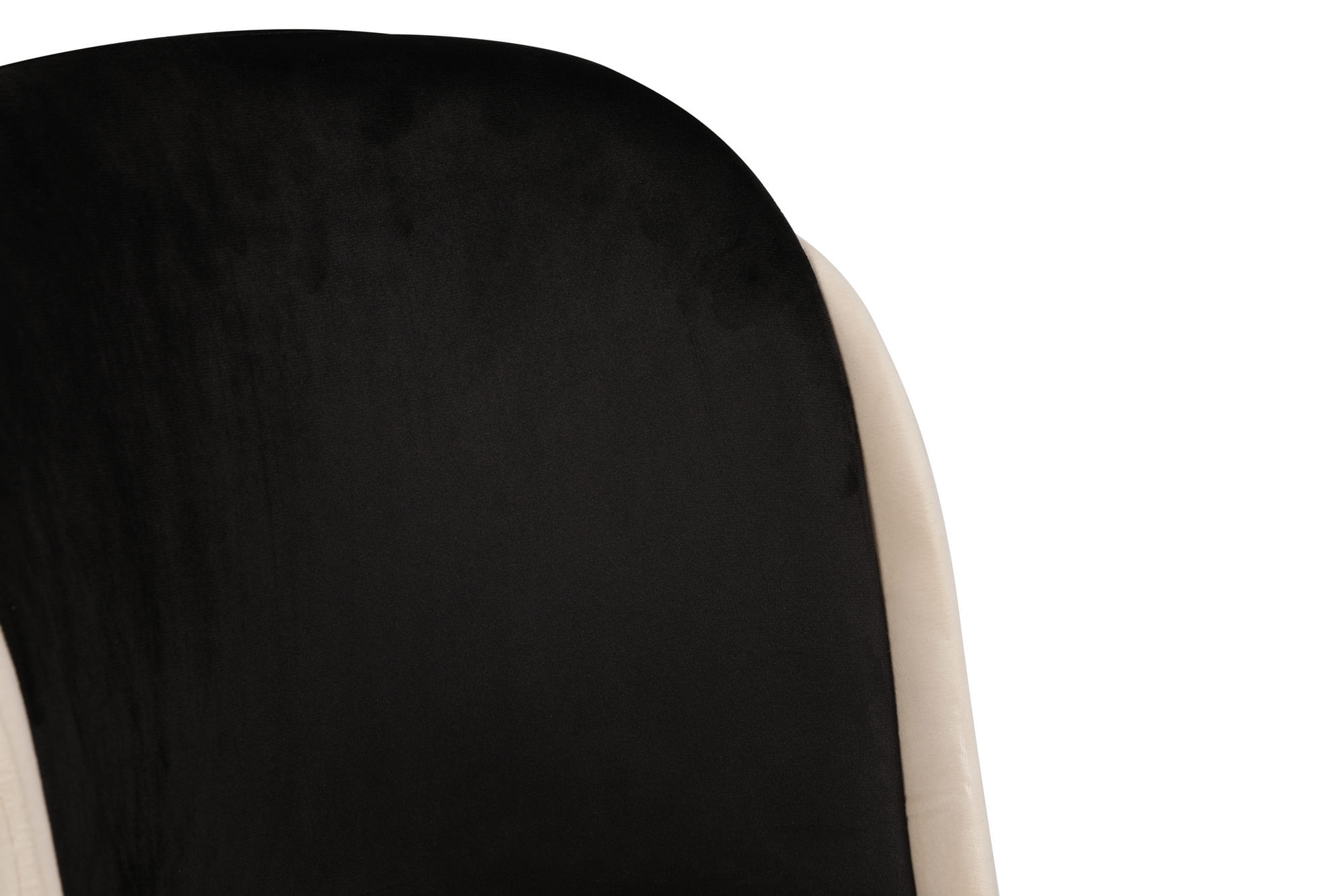 Set scaune, Hanah Home, catifea, negru crem, 54x55x86 cm — imaginea 9
