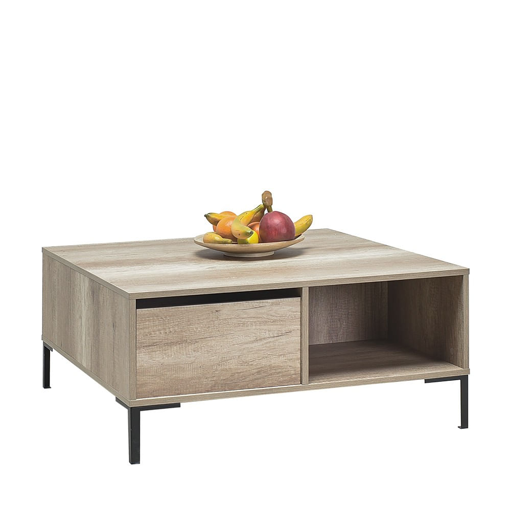 Masuta de cafea, Hanah Home, pal melaminat, taupe, 90x90x42 cm — imaginea 3