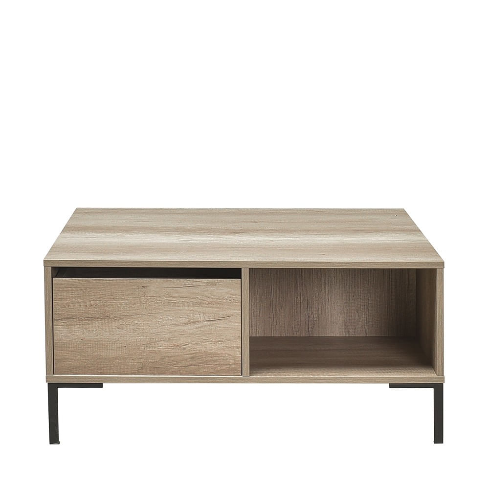 Masuta de cafea, Hanah Home, pal melaminat, taupe, 90x90x42 cm — imaginea 9