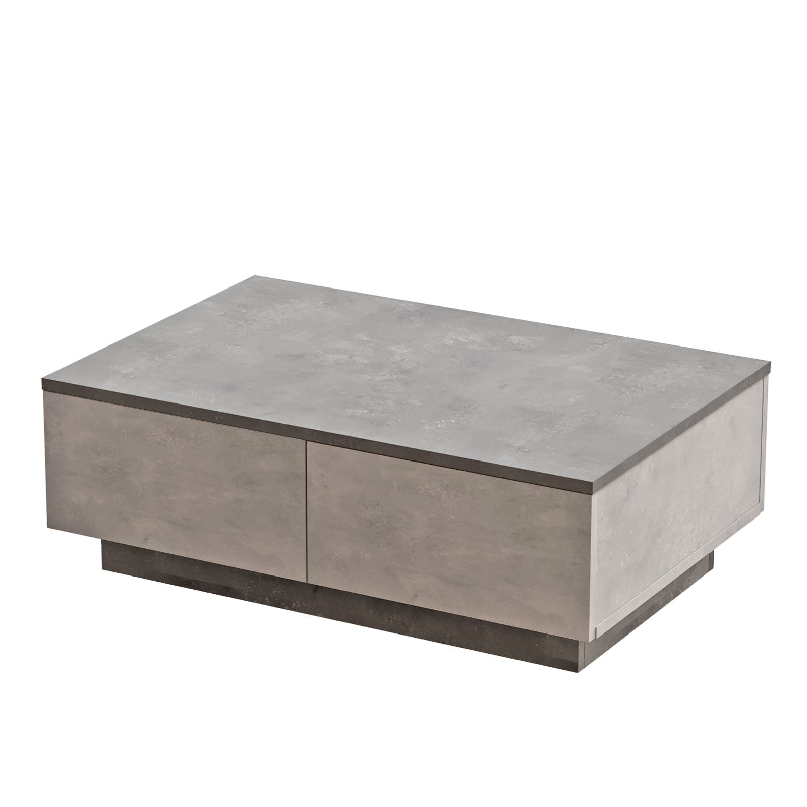 Masuta de cafea, Hanah Home, pal melaminat, argintiu antracit, 90x60x31.6 cm
