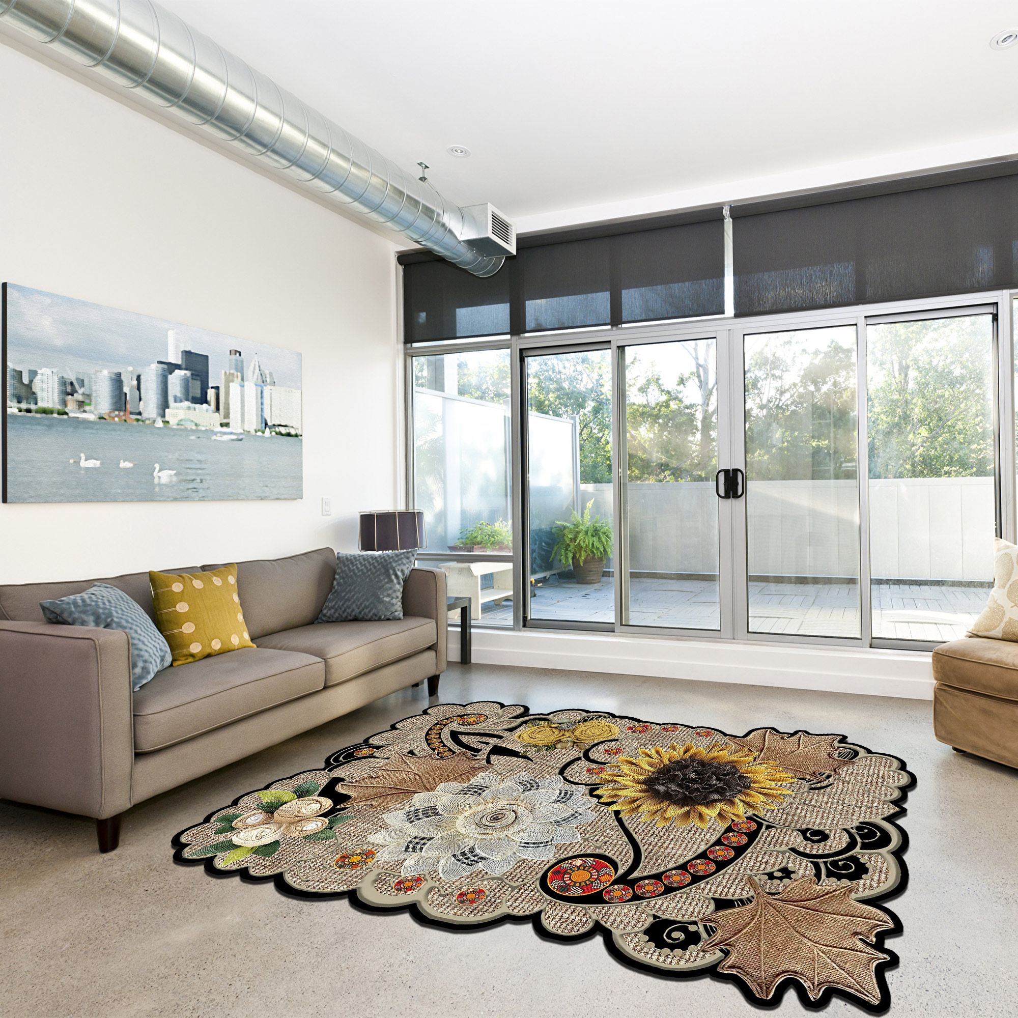 Covor, Conceptum Hypnose, multicolor, 80x120 cm, 100% poliester, antiderapant, 478HFT3309 - imagine 3
